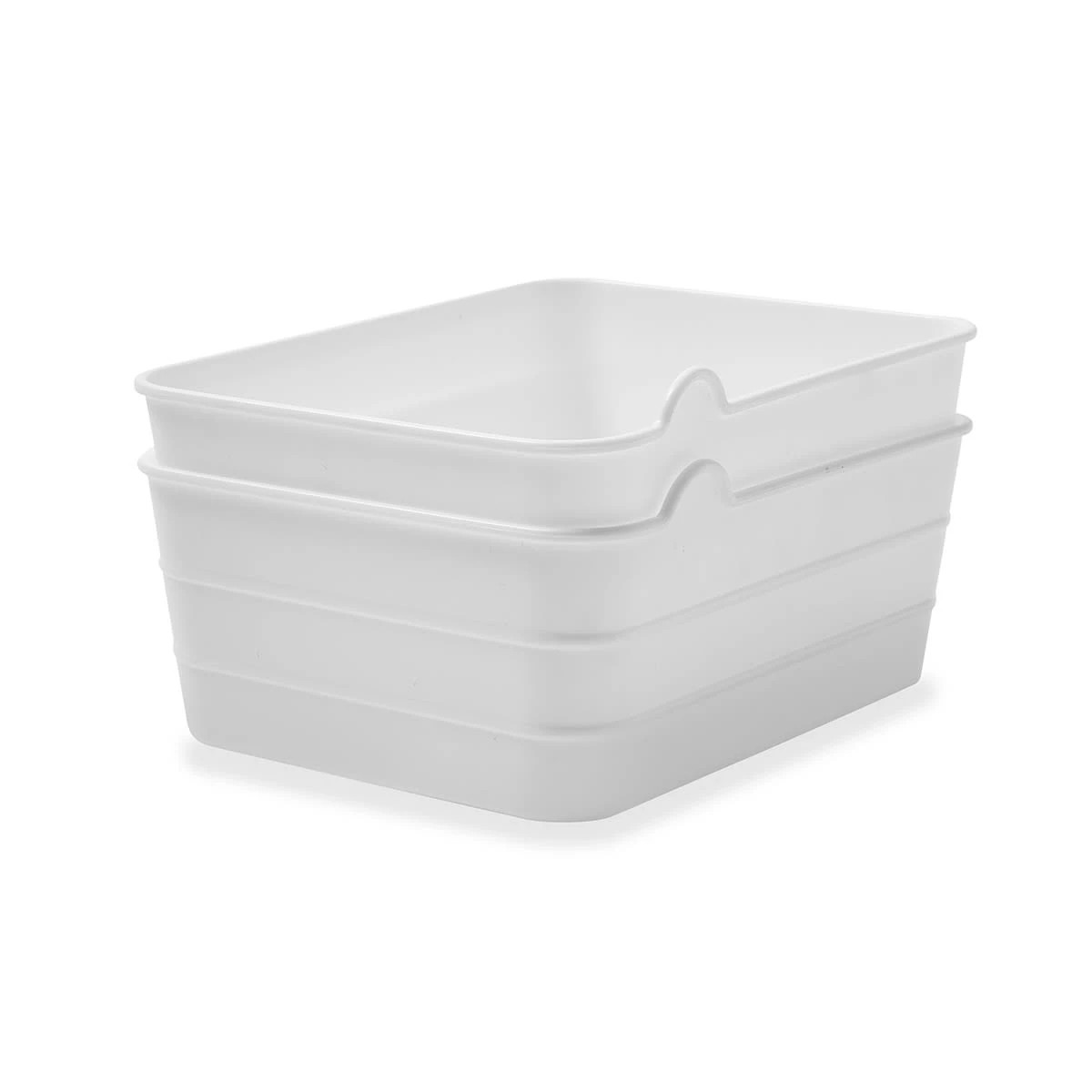 3 2 Pack Medium Flexi Trays - White, 3 of 9