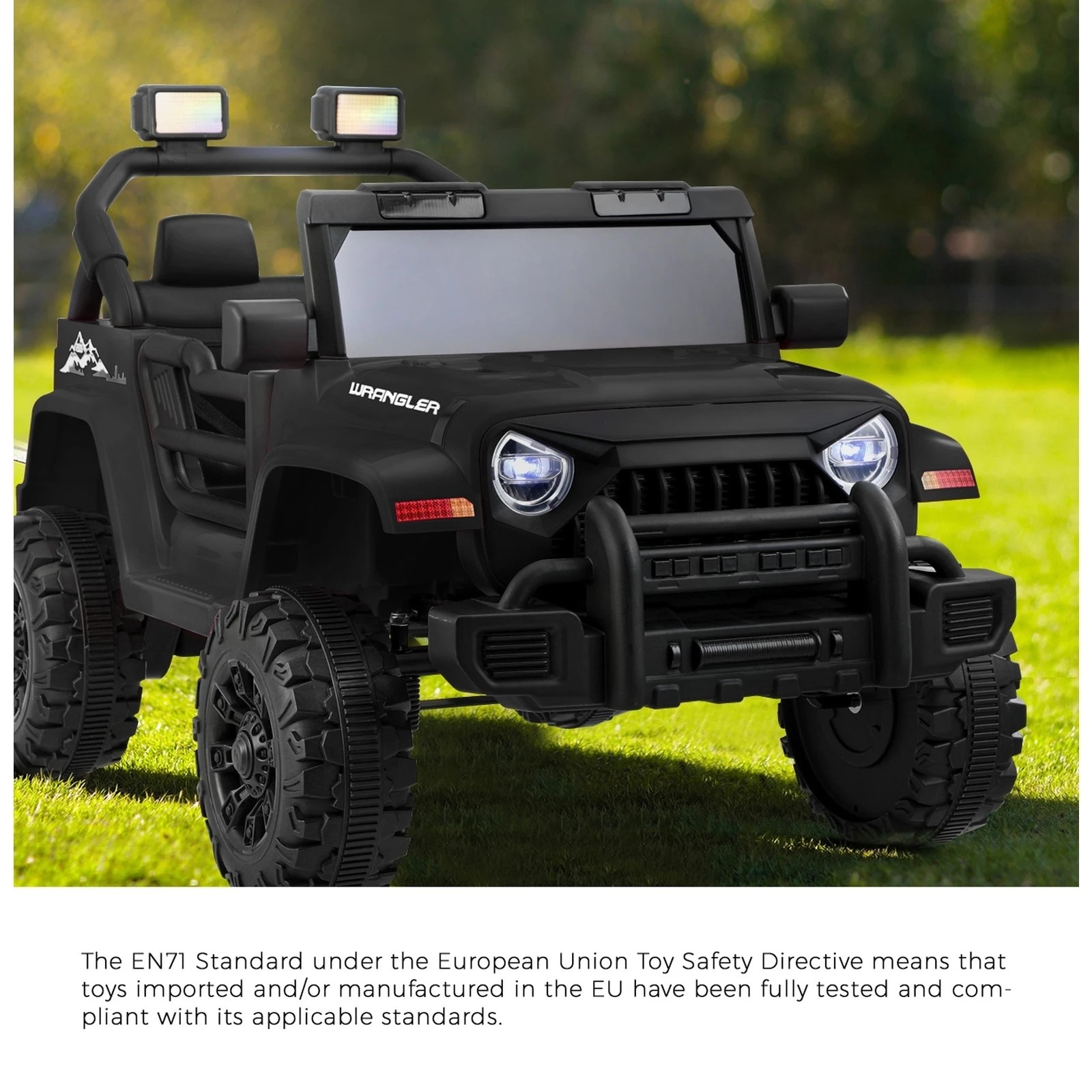 3 Mazam Kids Ride On Car Jeep 12v Electric Remote Control Toddler Toy Cars
 - Black, 3 of 10