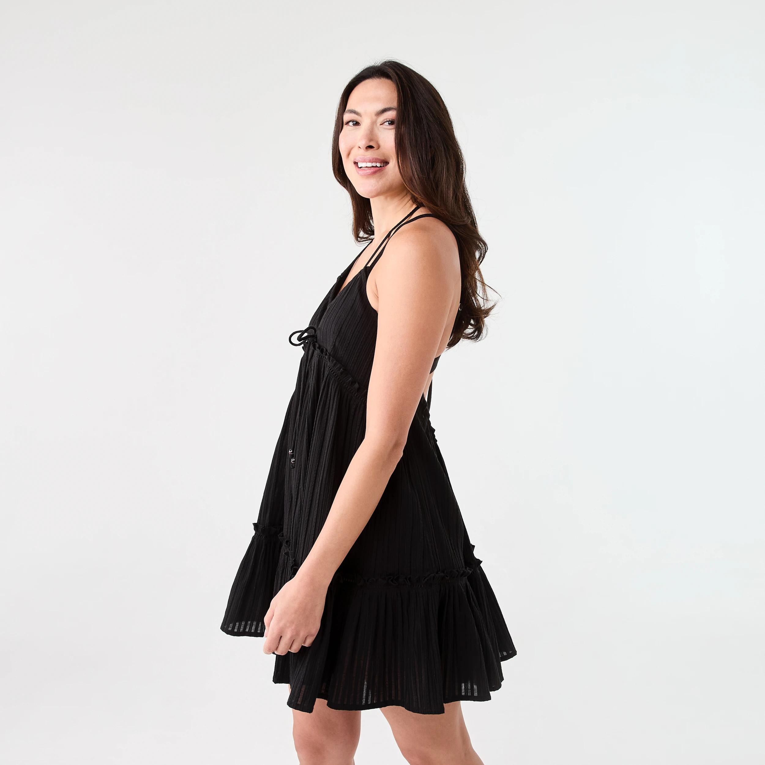 2 Baby Doll Beach Dress BLACK, 2 of 7