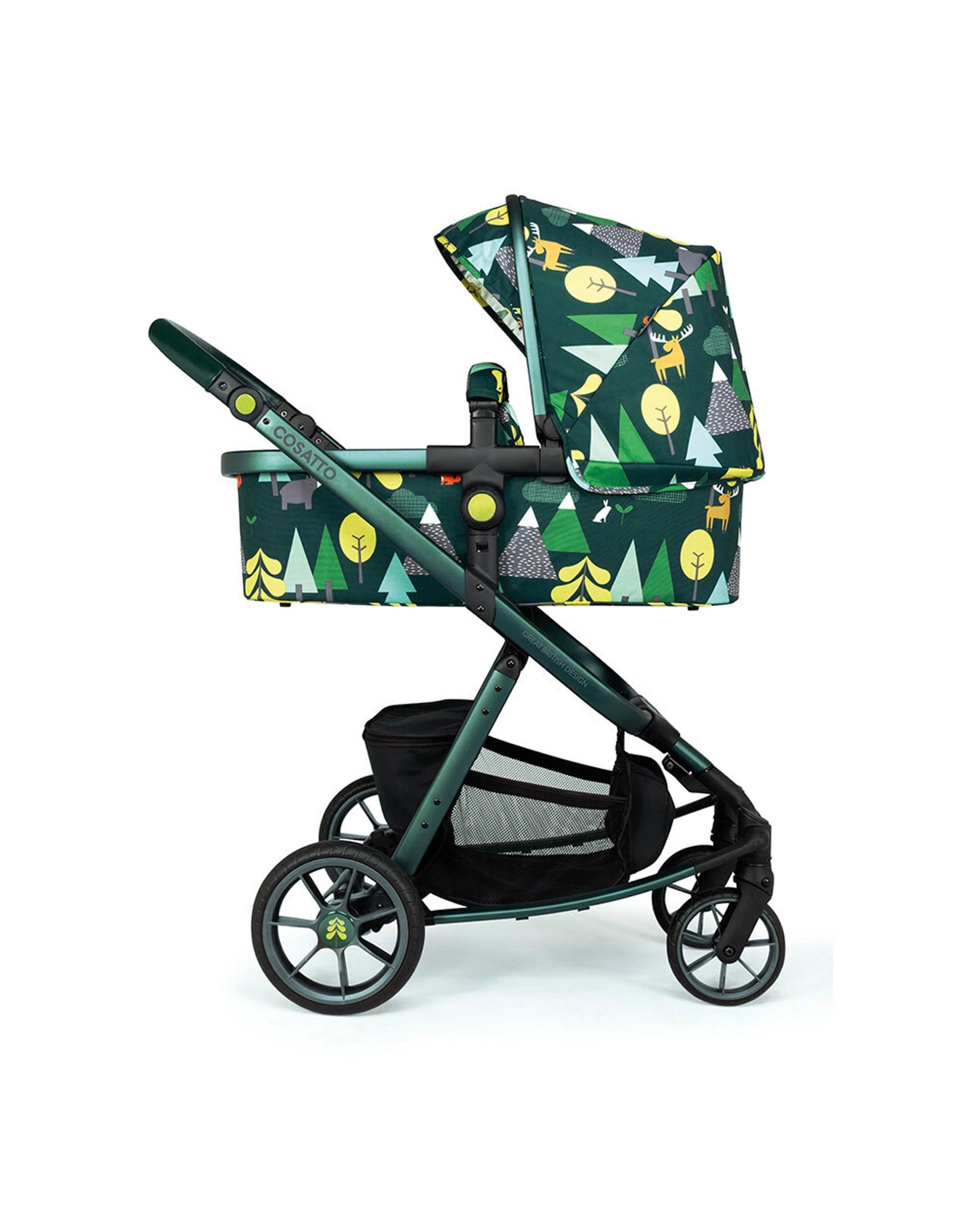 1 Cosatto Giggle Quad Pram & Push Chair 0m+ Reversible Seat Premium -Into the Wild - Multi, 1 of 7