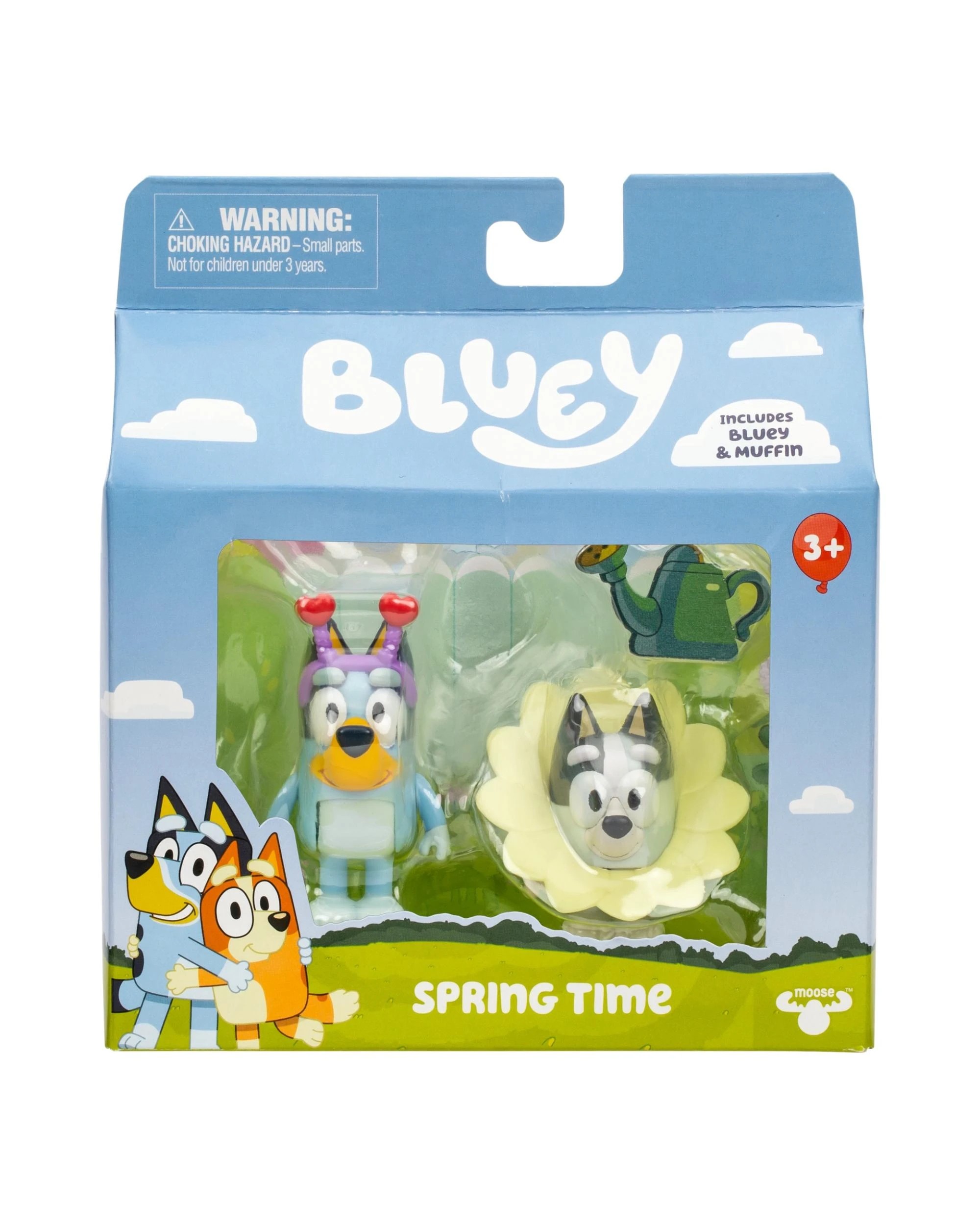 6 Bluey Figure 2 Pack Series 13 Spring Time Bluey and Muffin, 6 of 8