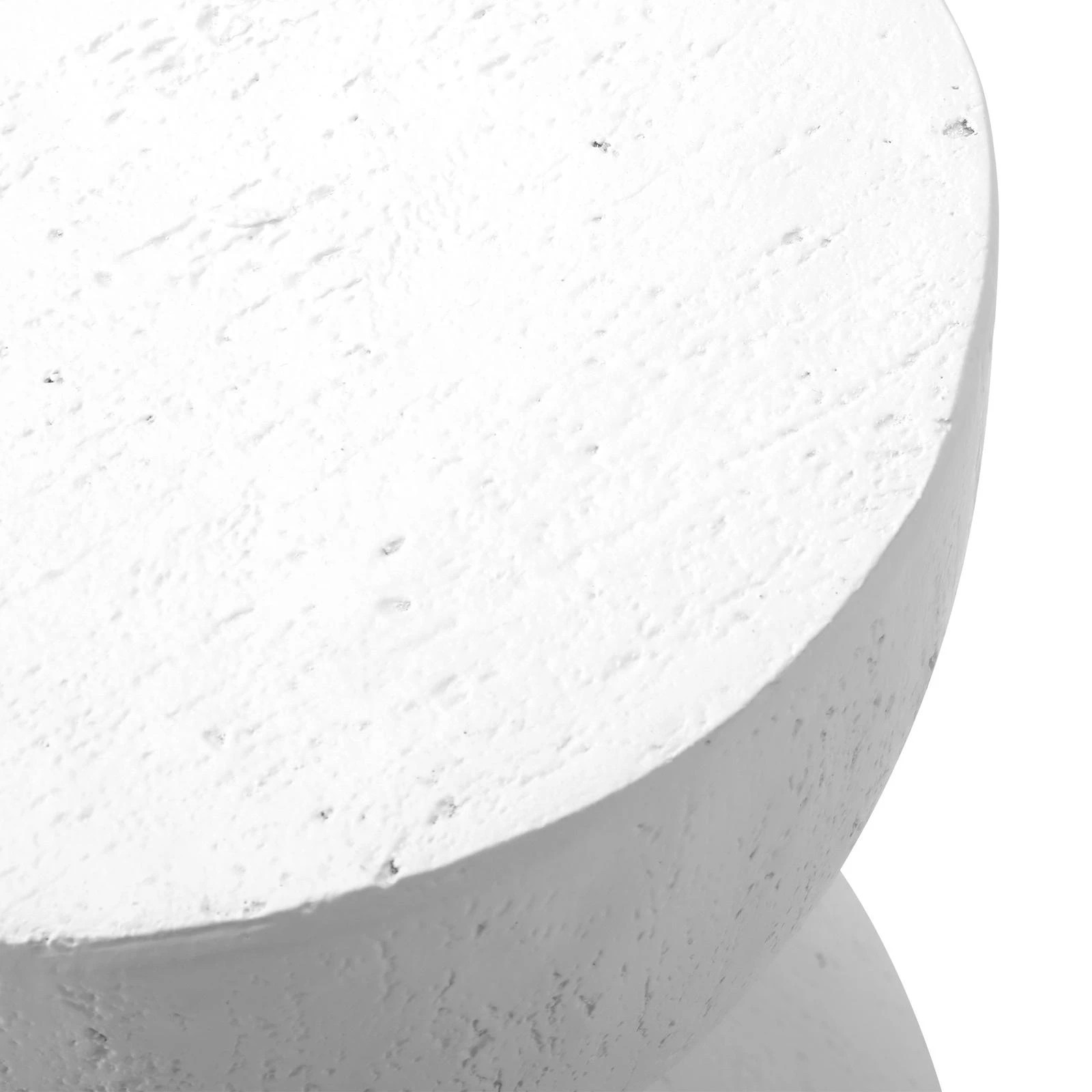 7 Oikiture Coffee Side Table Bedside End Stone Stool Stand Outdoor Indoor
 - White, 7 of 8