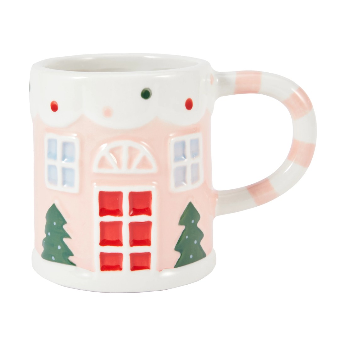 1 Pink Gingerbread House Mug, 1 of 3