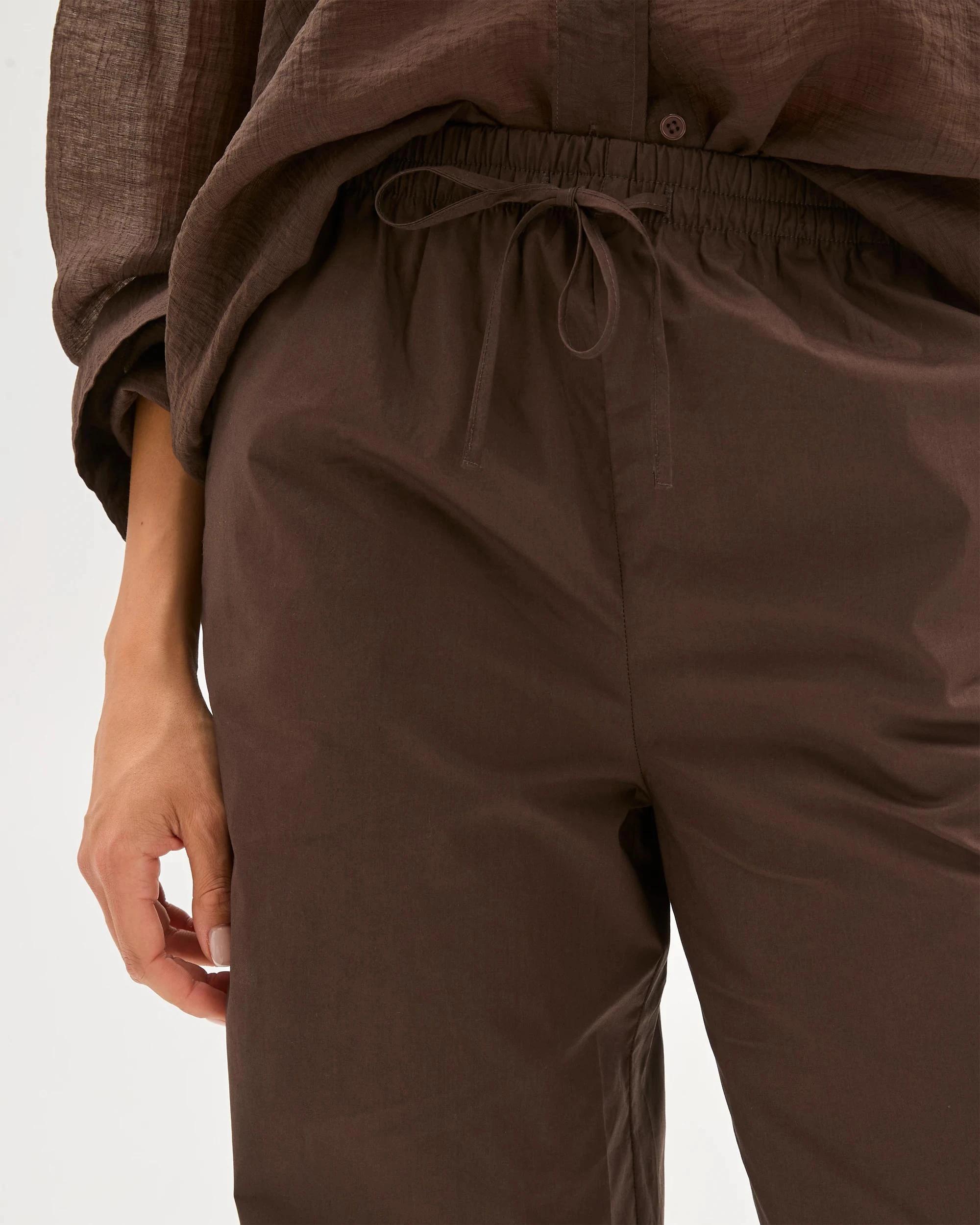 5 Lily Loves Poplin Pants DEEP BROWN, 5 of 6