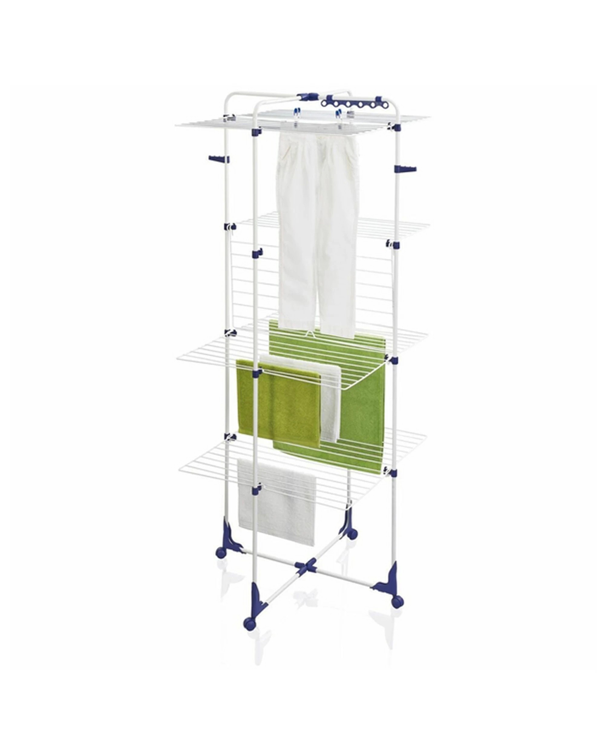 2 Leifheit Classic 450 Laundry Tower Dryer/drying Rack Stand Indoor/outdoor 45m
 - White, 2 of 3
