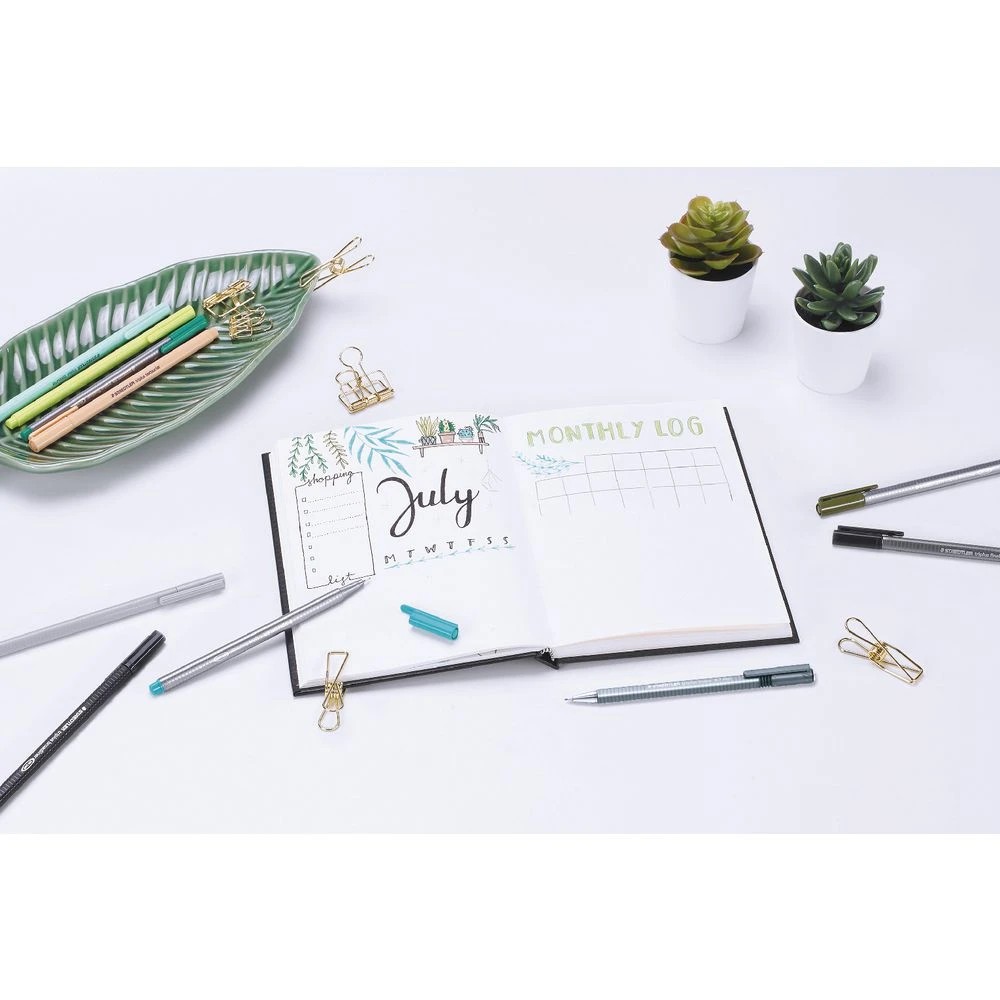 9 Staedtler Triplus 0.3mm Fineliners 334 Assorted 10 Pack, 9 of 10