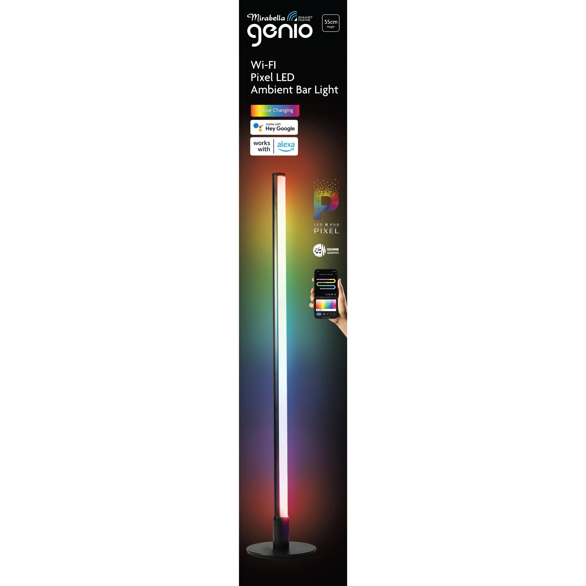 3 Mirabella Genio Wi-Fi Pixel LED Ambient Bar Light, 3 of 4