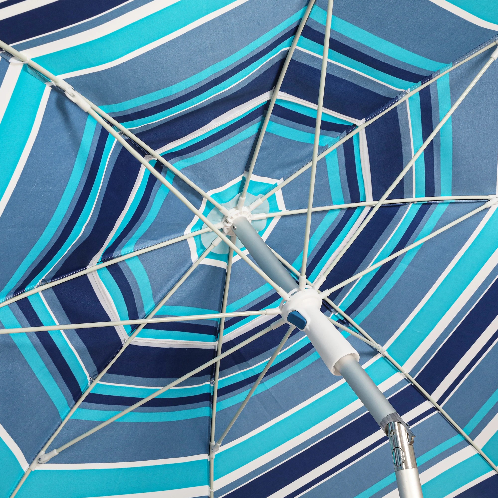 5 Mountview Outdoor Beach Umbrella 220cm - Blue, 5 of 9