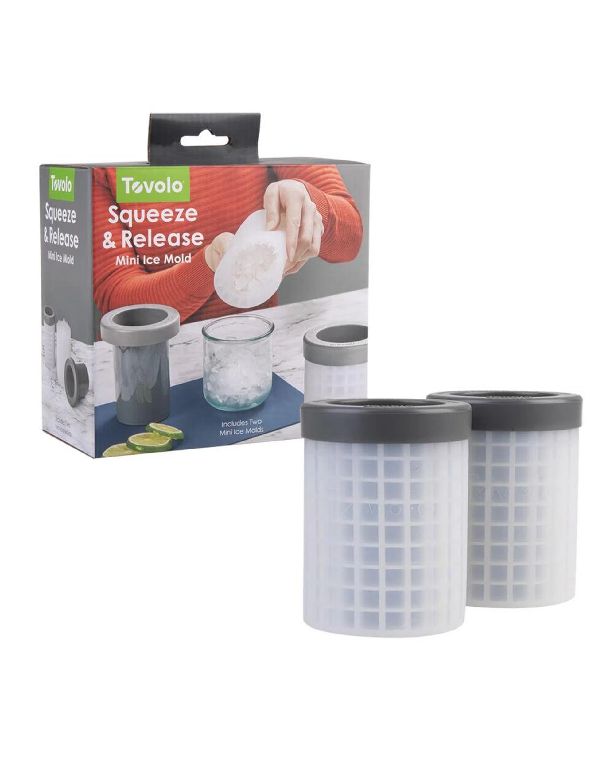 1 Tovolo Freeze & Squeeze Mini Ice Cube Maker Set of 2, 1 of 3