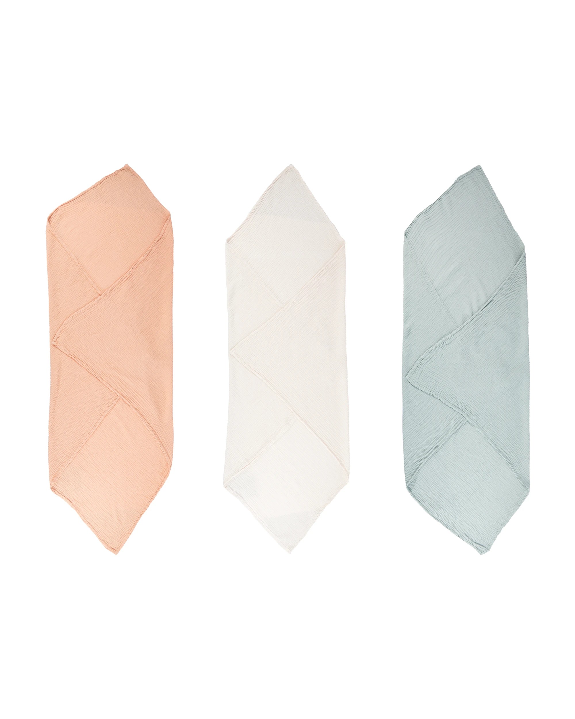 2 3 Pack Cotton Muslin Wraps - Textured, 2 of 7