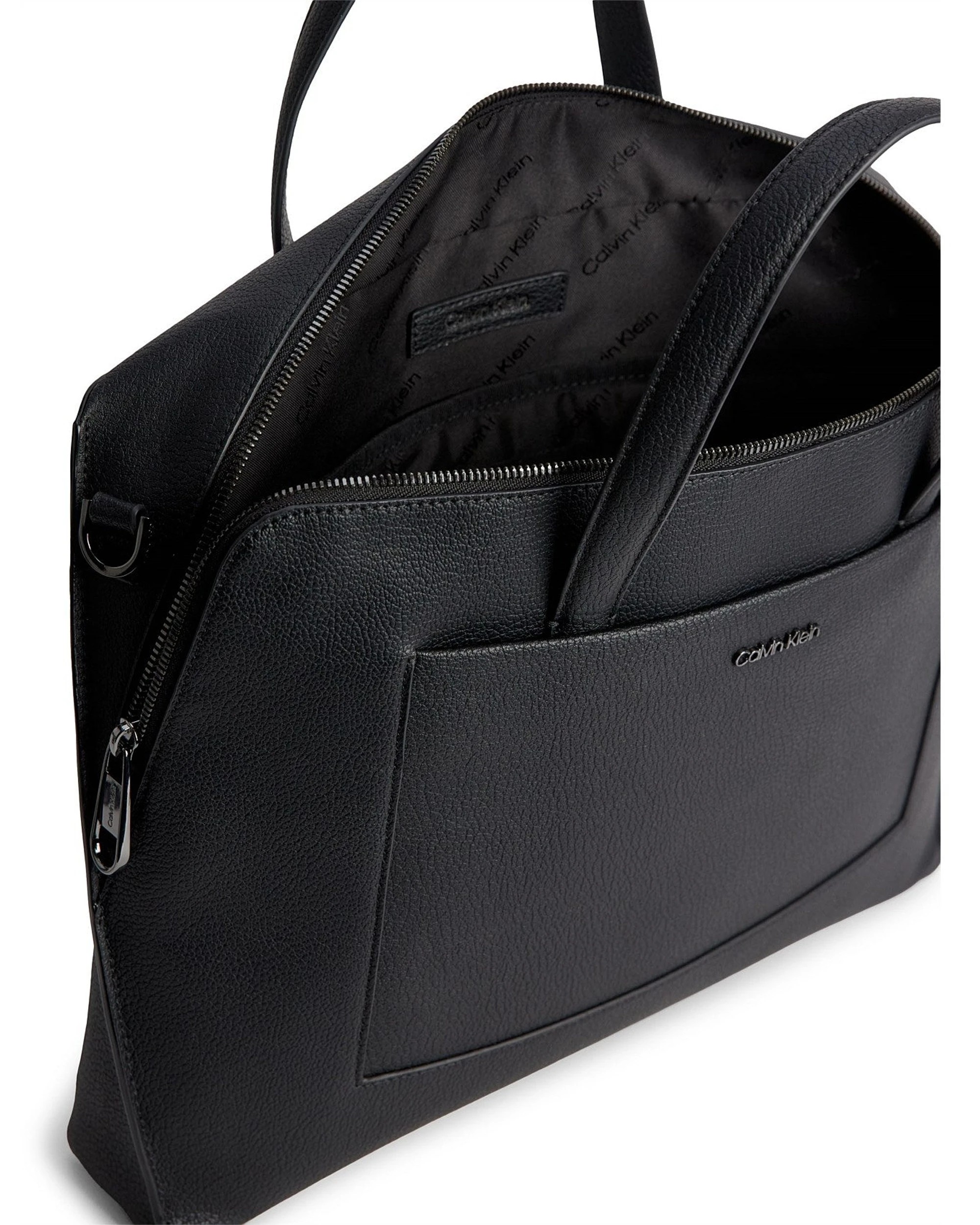 2 Calvin Klein Diagonal Laptop Storage Bag - Black, 2 of 3