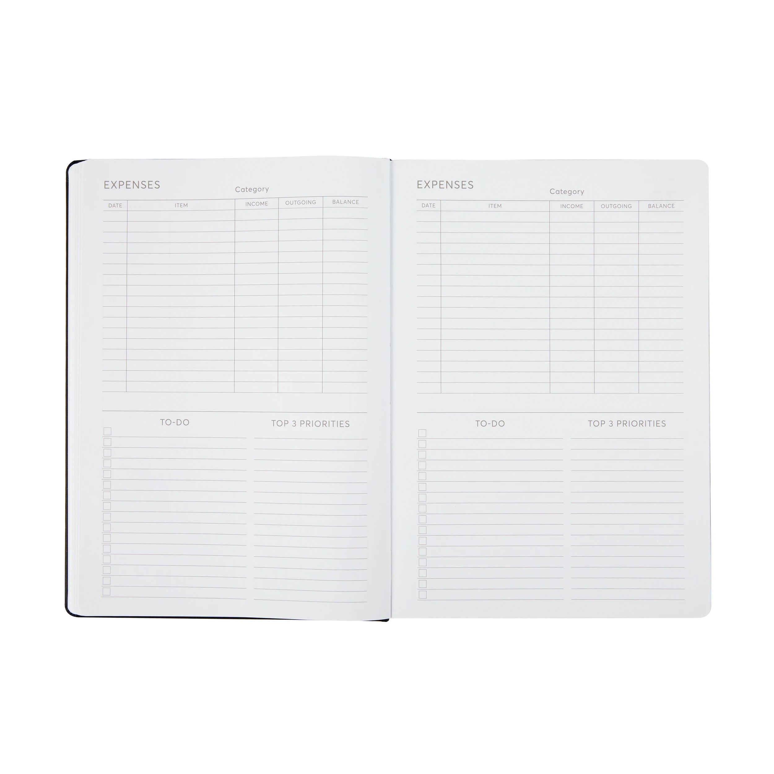 6 2026 Daily Diary - Black, 6 of 8