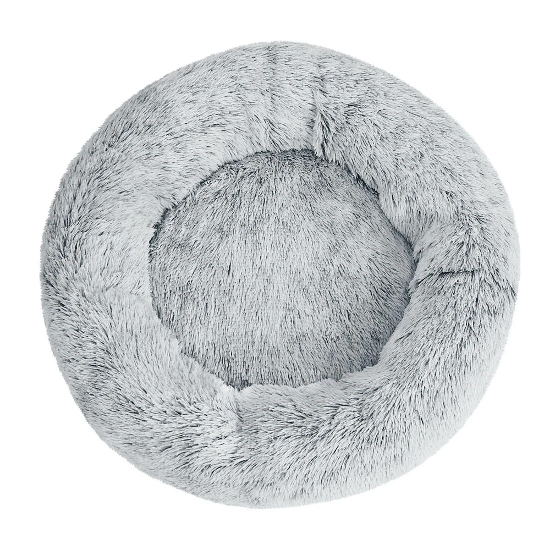 4 i.Pet Pet Bed Dog Cat 90cm Large Calming Soft Plush - Grey, 4 of 6