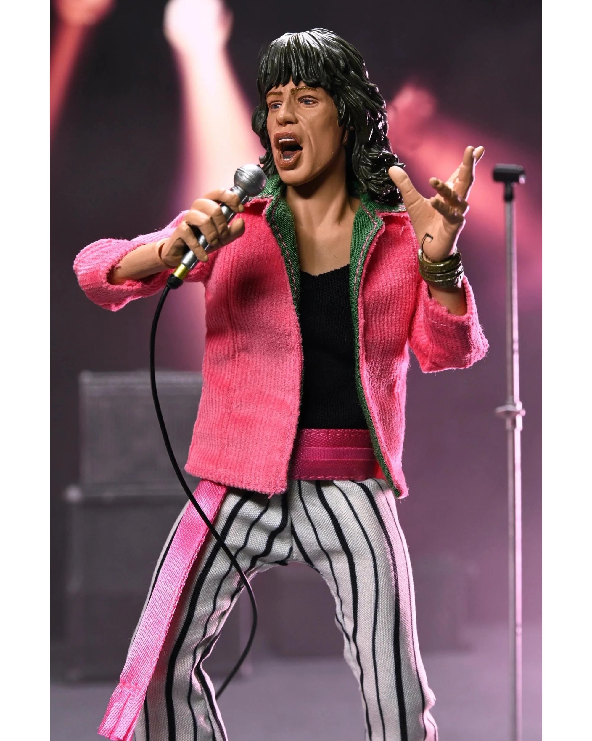 3 NECA The Rolling Stones Mick Jagger - 1975 -  8 inch Clothed Action Figure, 3 of 9
