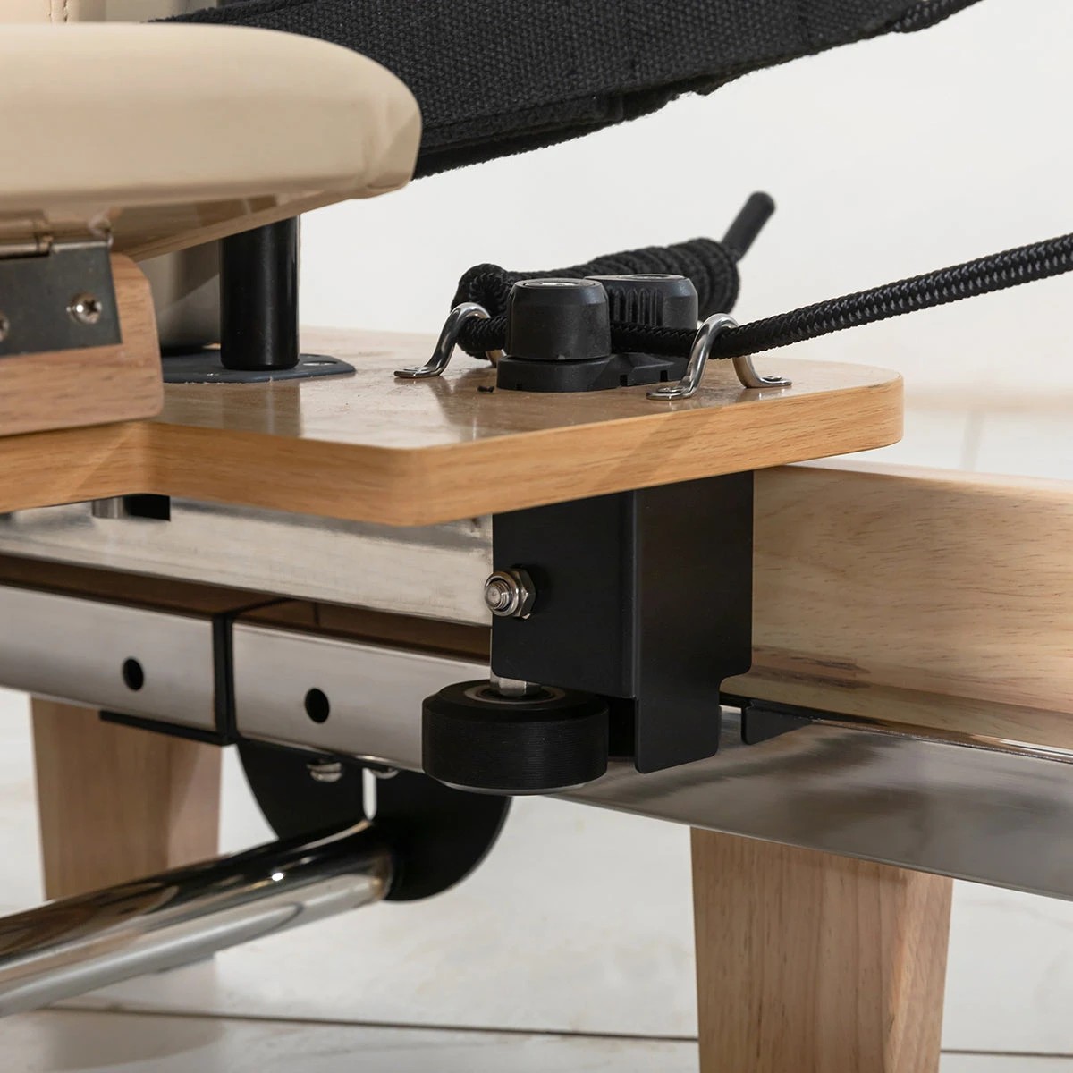 10 LSG GPR500 Folding Wooden Pilates Reformer Machine in Beige, 10 of 10