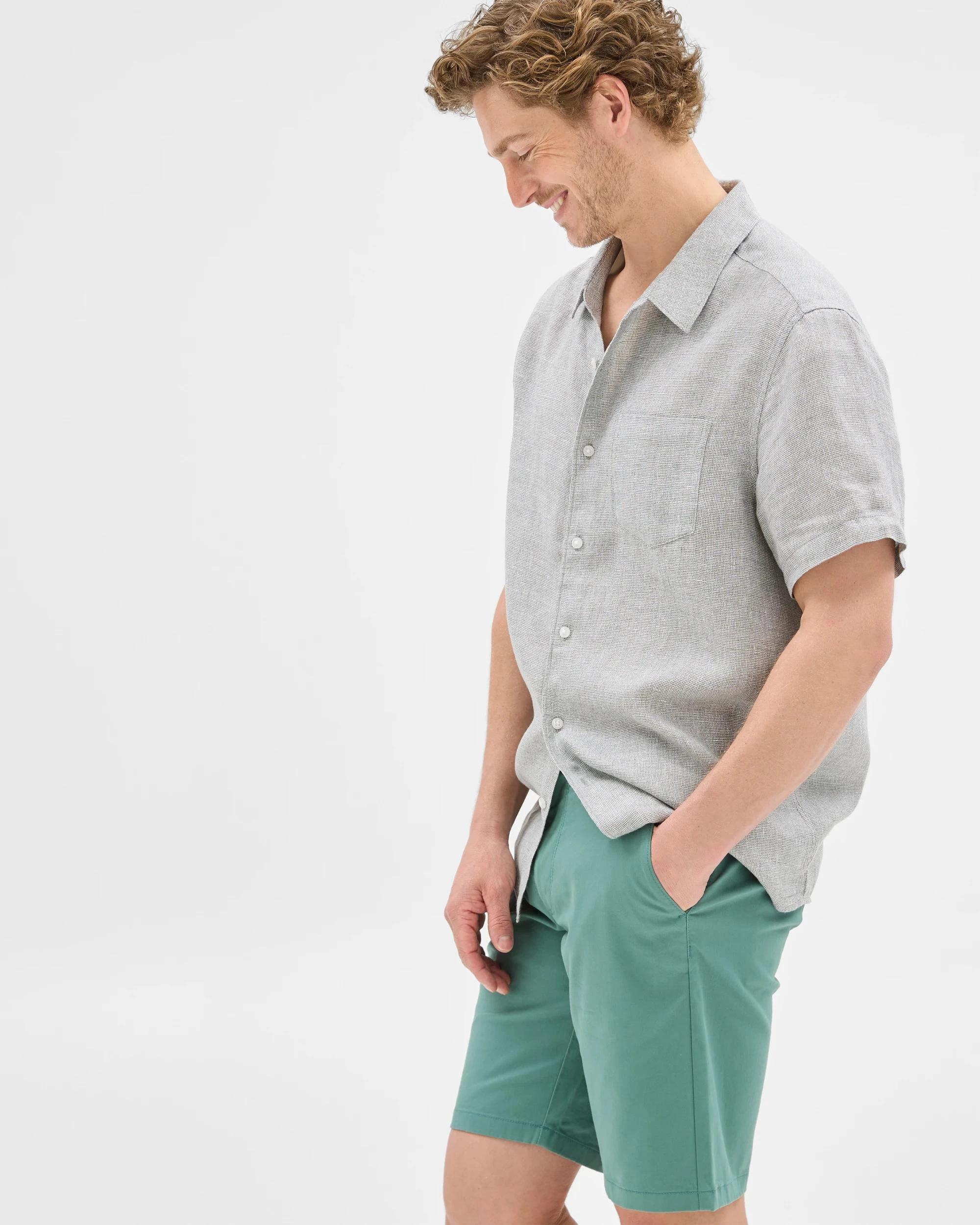 2 Target Australian Cotton Regular Stretch Chino Shorts GREEN, 2 of 7