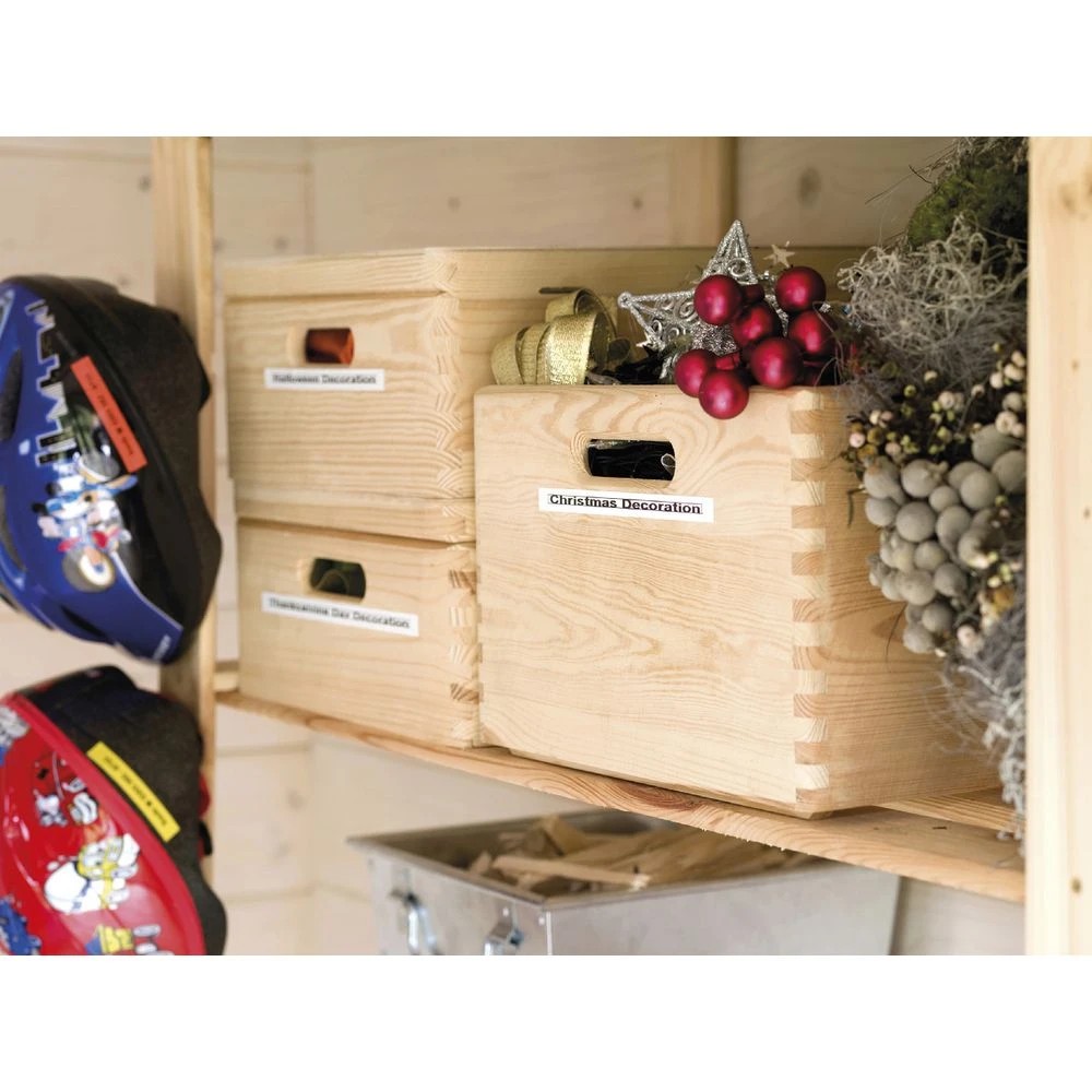 4 DYMO LetraTag Plastic Label Tape 12mm Black on White, 4 of 7