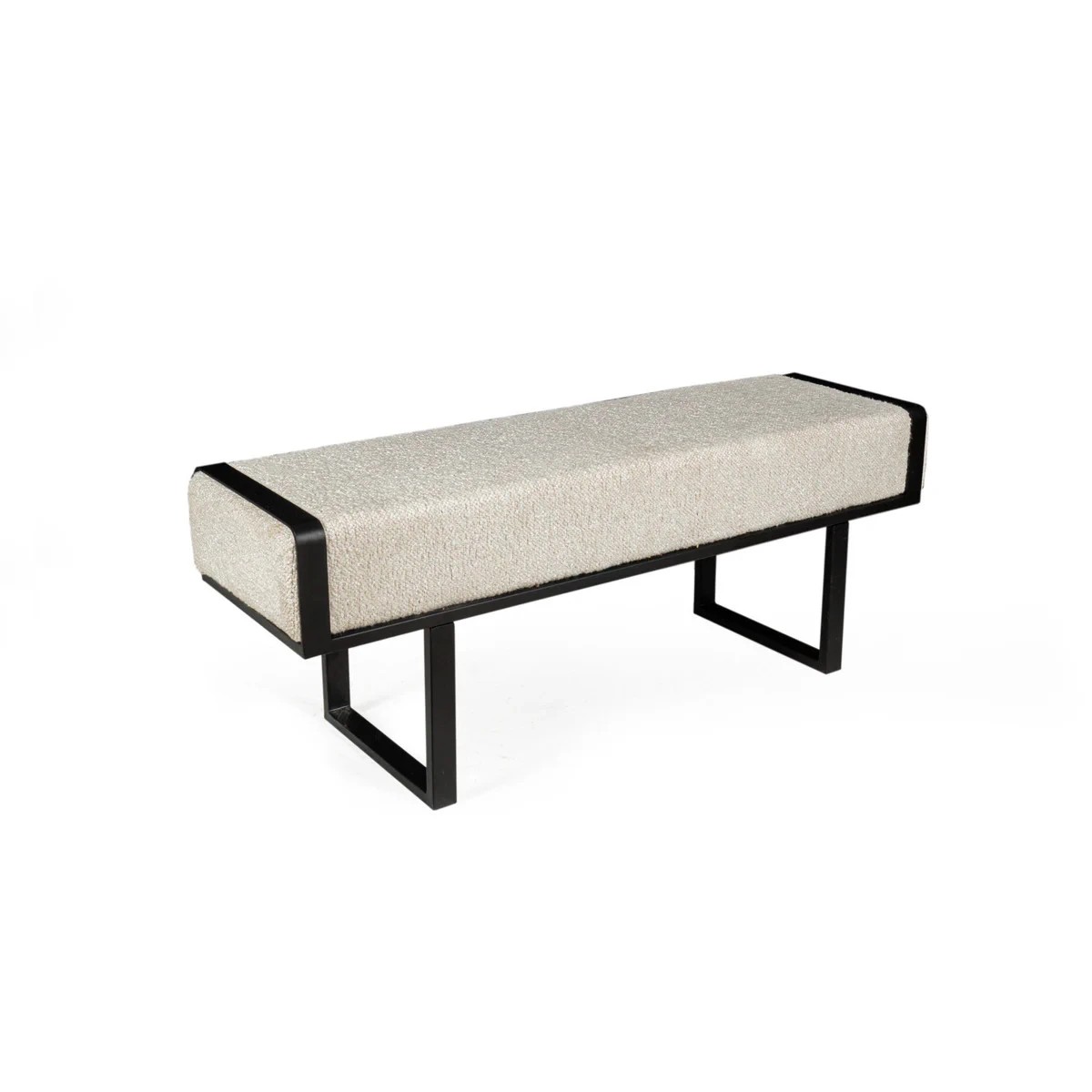 1 La Grace Home Bergamo Boucle Bench - Brown, 1 of 1
