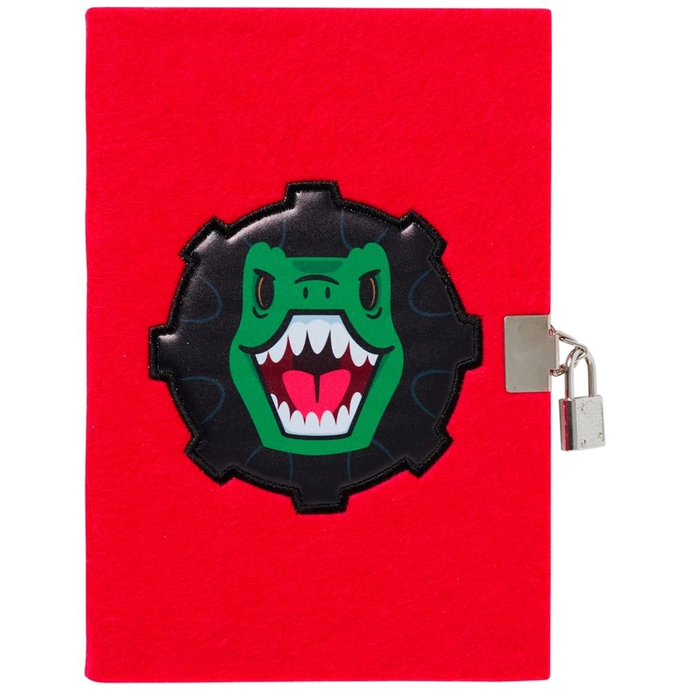 1 Studymate Dinosaur A5 Lockable Notebook 160 Pages, 1 of 4