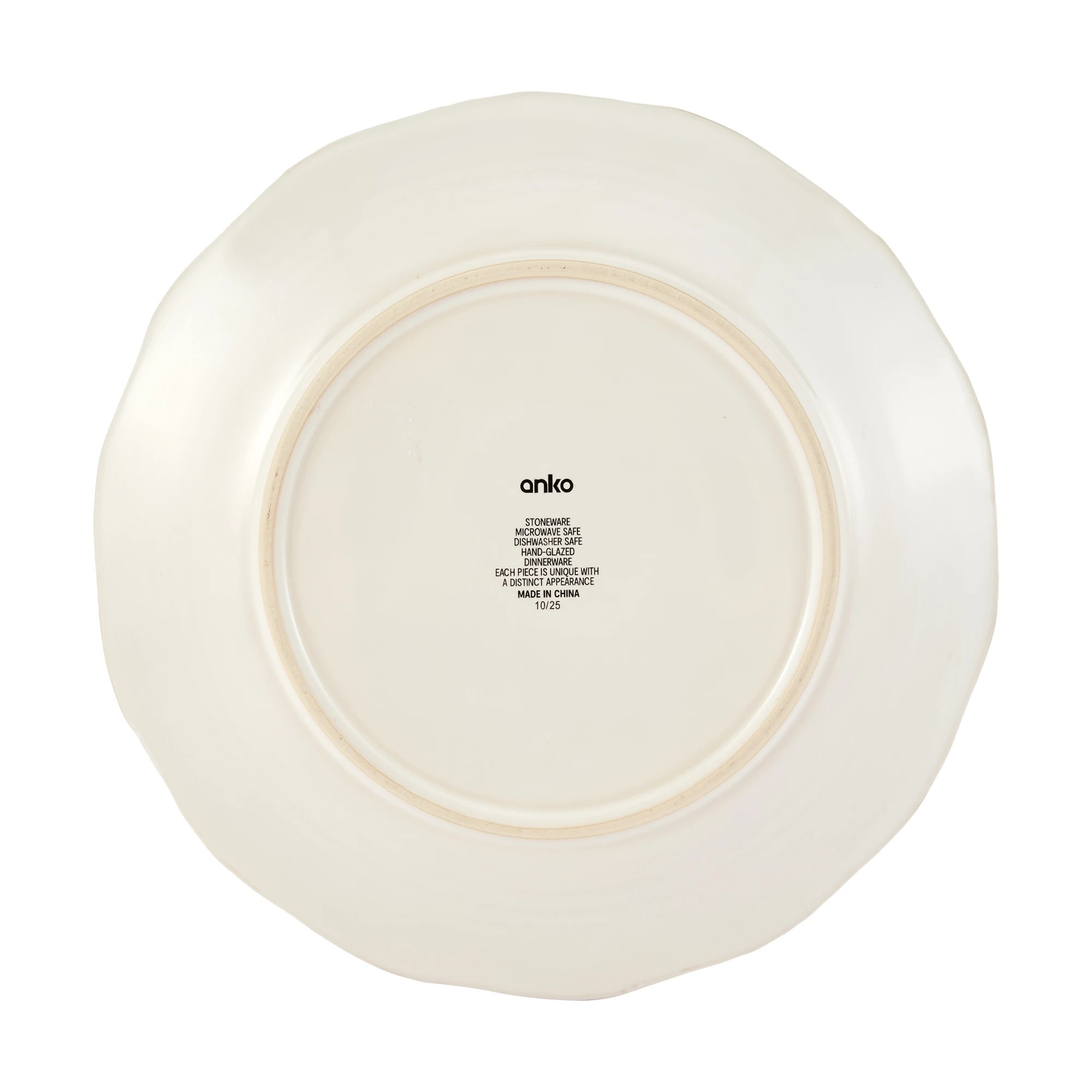 4 White Petal Dinner Plate, 4 of 4