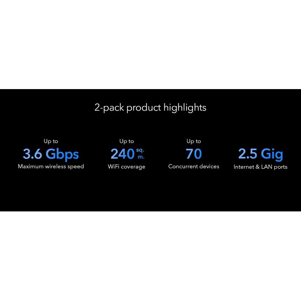 6 Netgear Orbi 370 Series Dual-band Mesh WiFi 7 Sat 2Pk, 6 of 6
