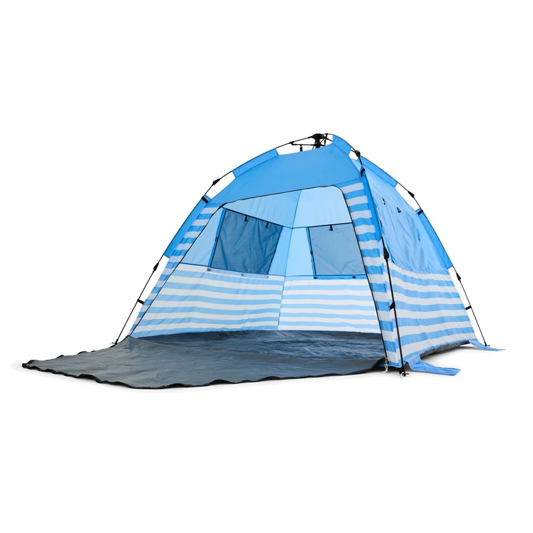 2 Instant Beach Tent - Blue and White, 2 of 10