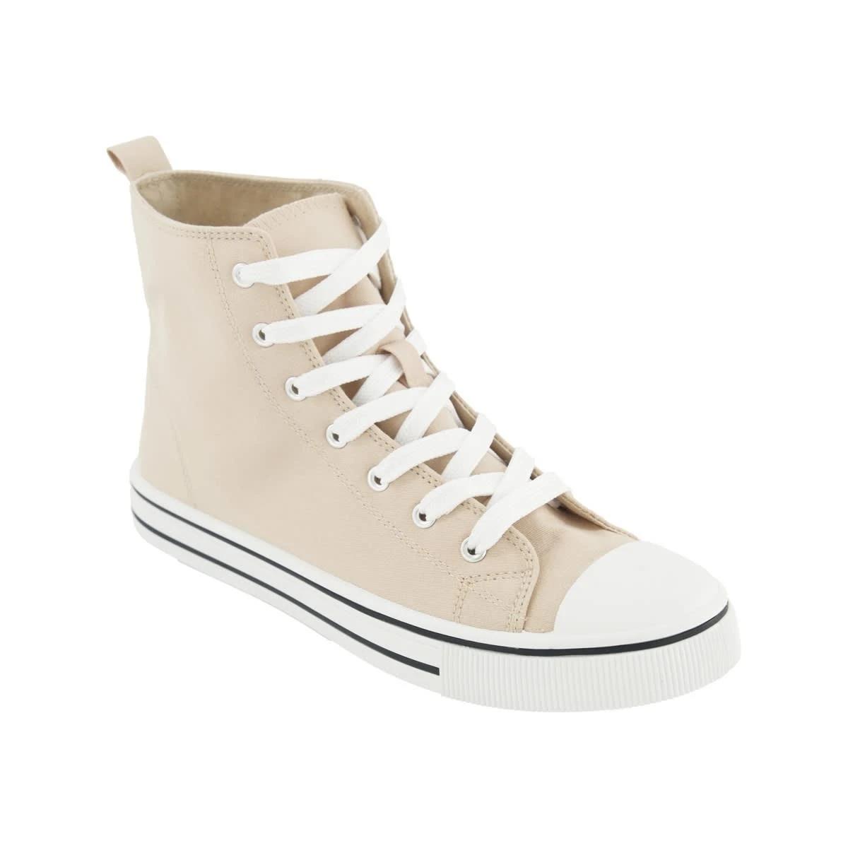 1 Canvas High Top Sneakers Bone, 1 of 5