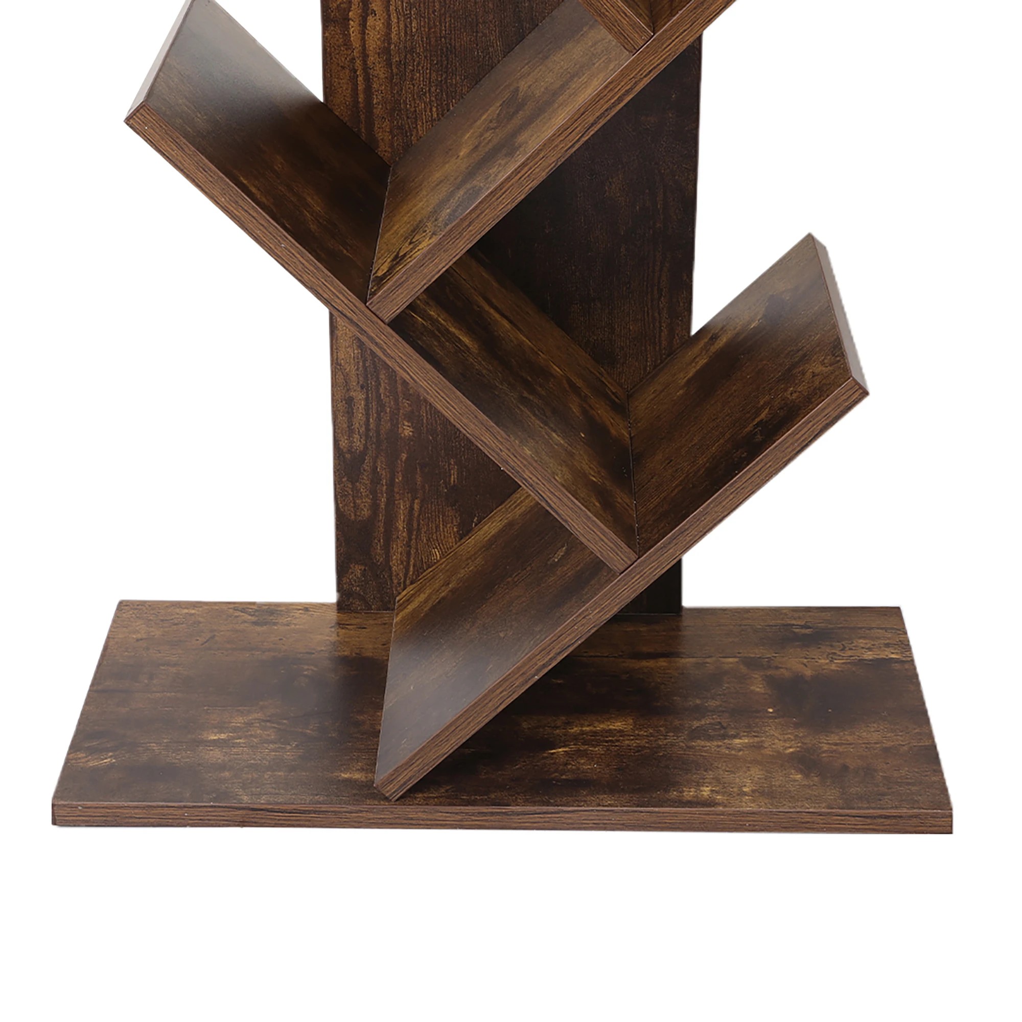 4 Levede Bookshelf Wooden Tree Bookcase 8-Tier Storage Home Decor Display Stand, 4 of 6