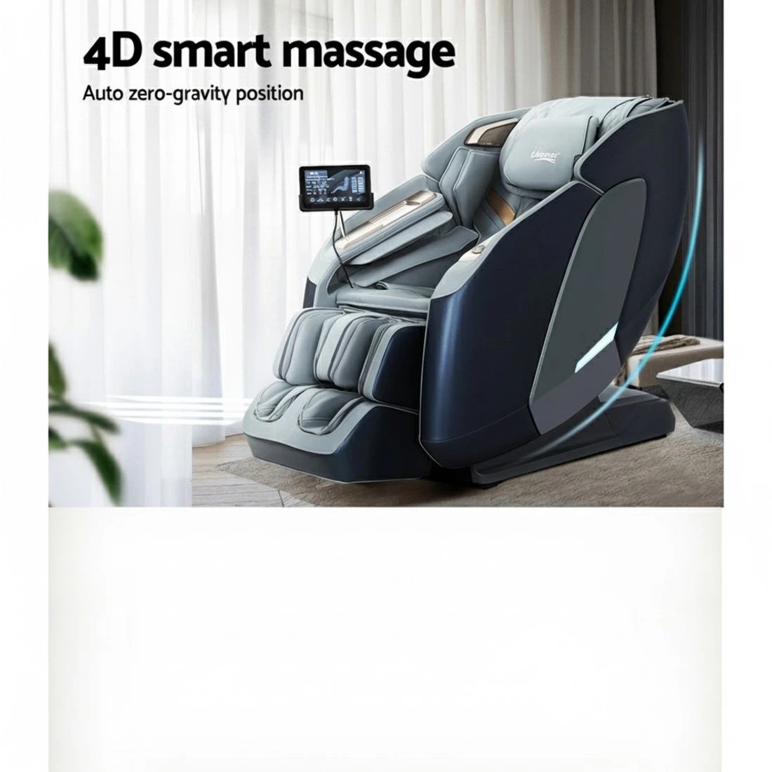 4 Livemor 4D Massage Chair Electric Recliner Double Core Mechanism Massager Melisa - Multi, 4 of 7