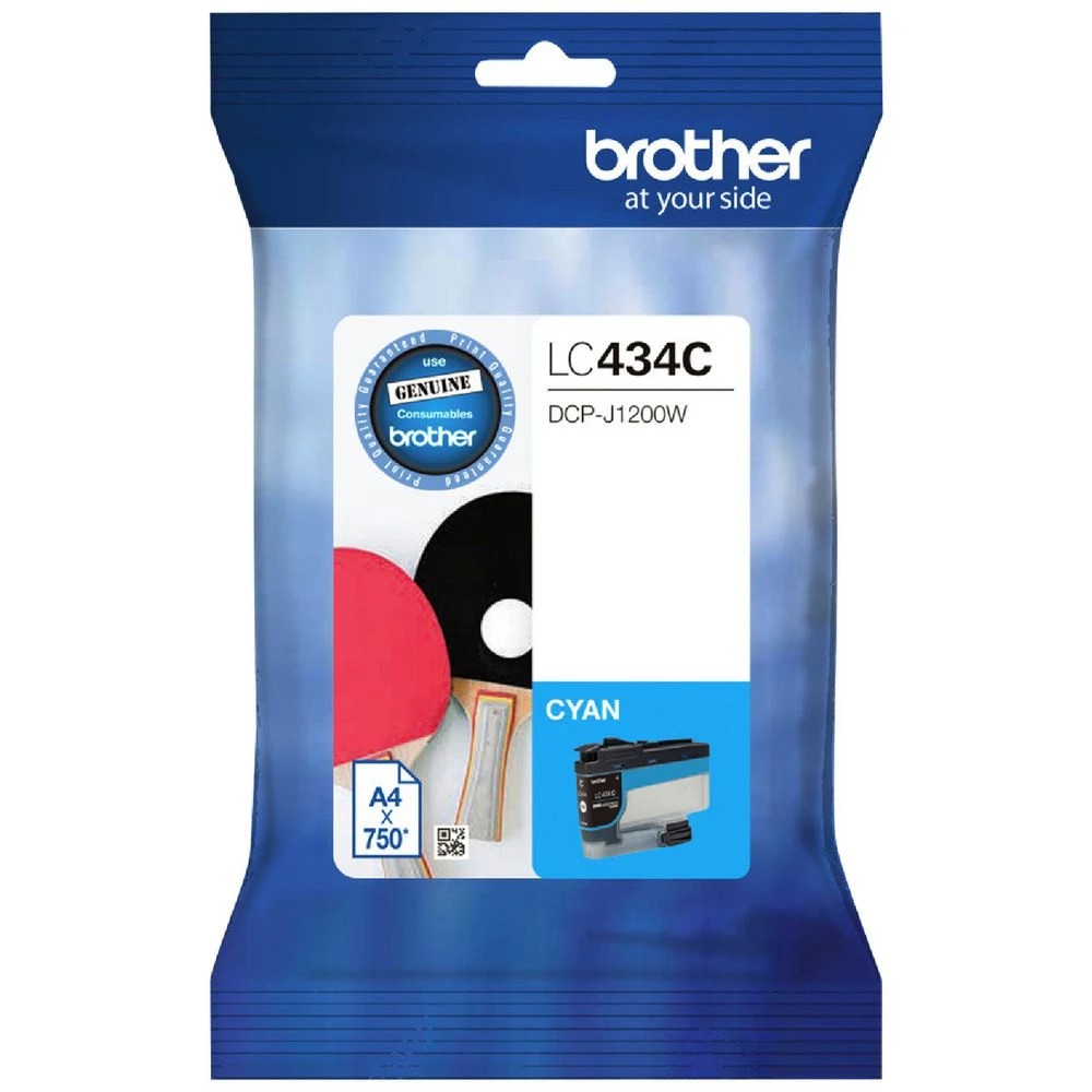 1 Brother LC 434C Ink Cartridge Cyan, 1 of 1