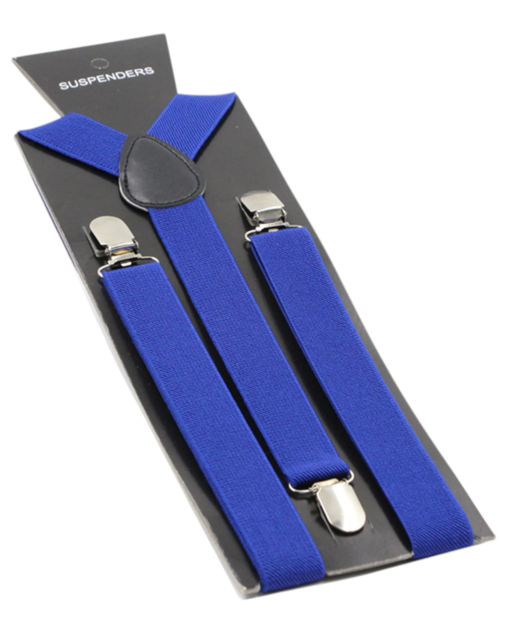 1 Zasel Mens Adjustable 100cm Suspenders - Blue, 1 of 1