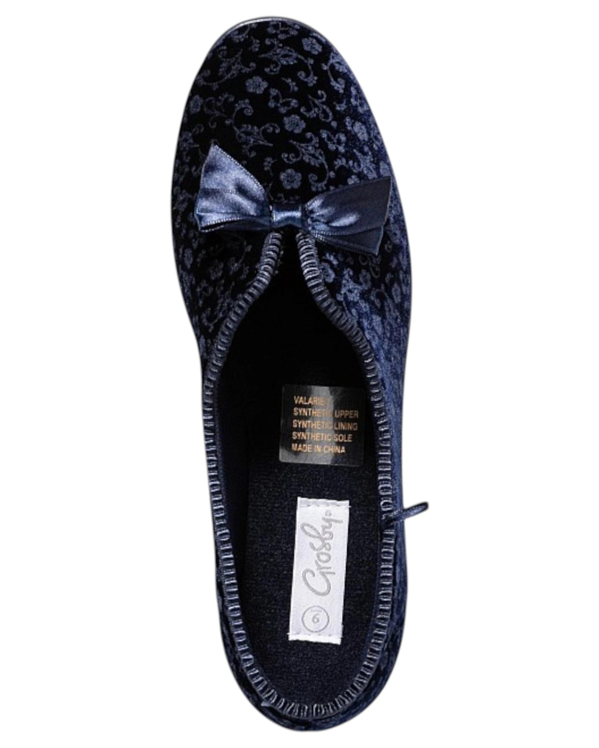 3 Grosby Womens Valerie 2 Comfortable Printed Indoor Slippers Navy NAVY, 3 of 5