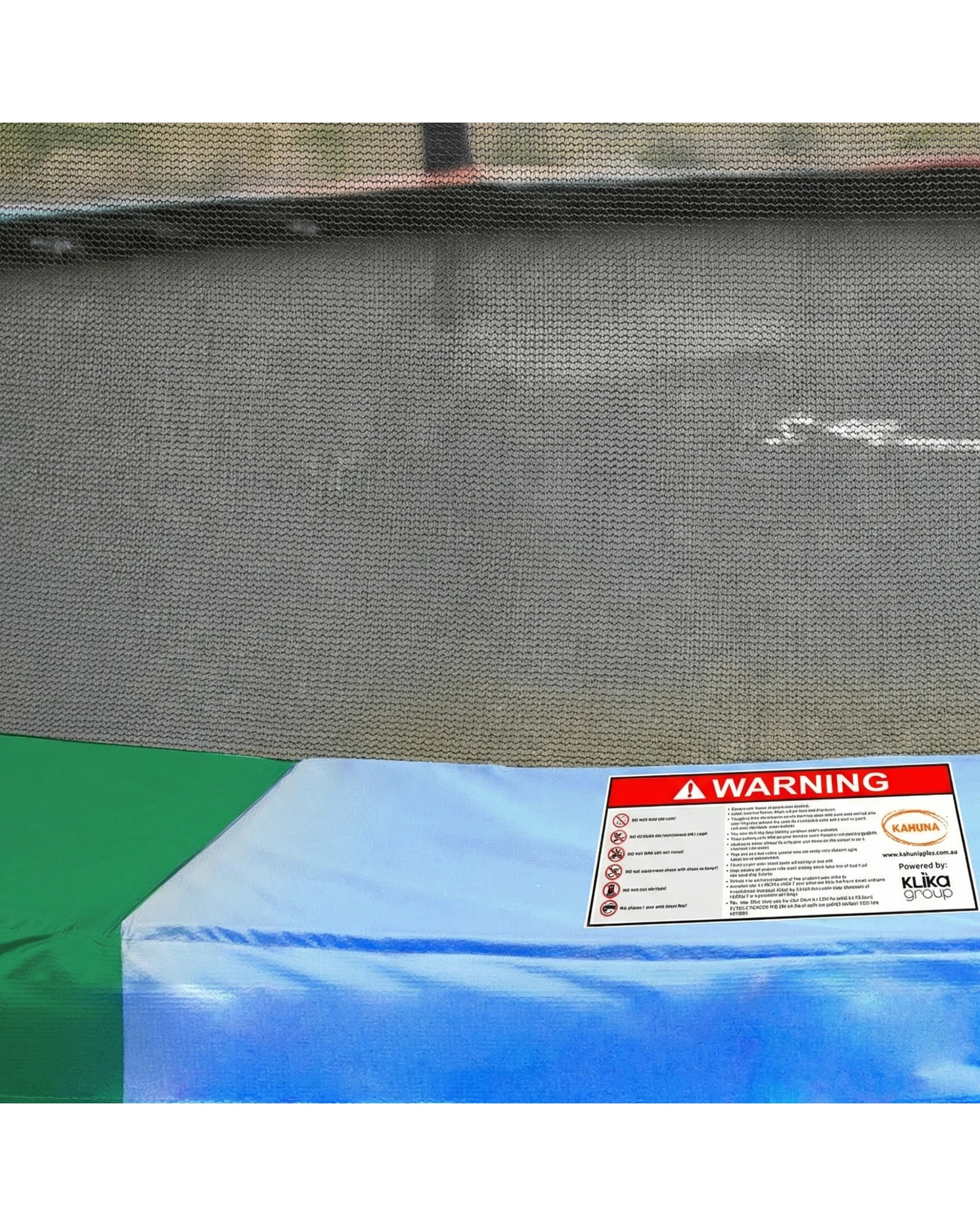 2 Kahuna Trampoline 6 ft with Basketball Set and Roof - Rainbow - Pattern, 2 of 8