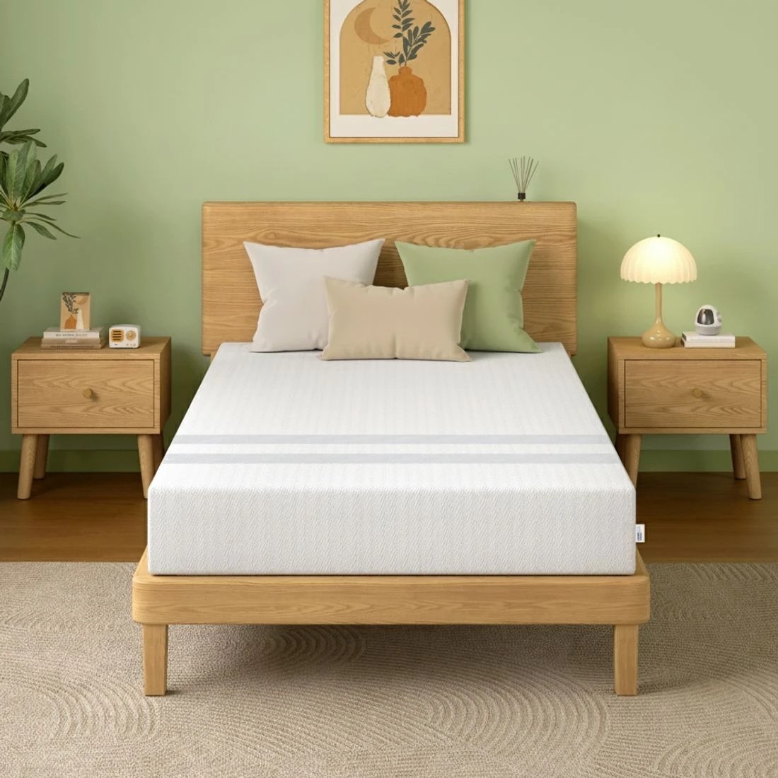 4 BedStory Single Memory Foam Mattress 20cm Cooling Gel Foam Mattress in a Box Medium Soft Feel - Single Bed - White, 4 of 6
