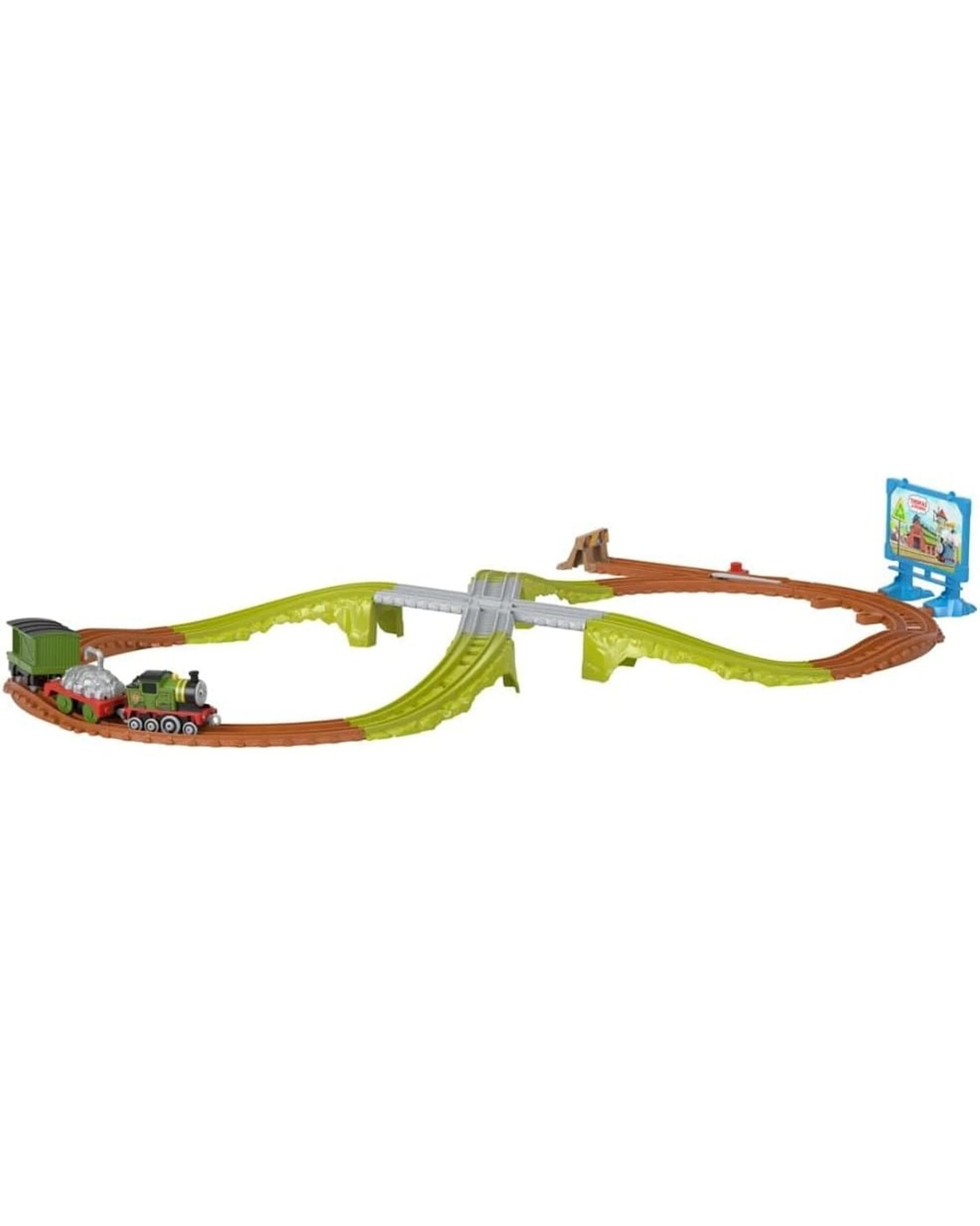 6 Fisher-Price Thomas and Friends Whiff's Recycling Run Push Along Train Track Set, 6 of 7