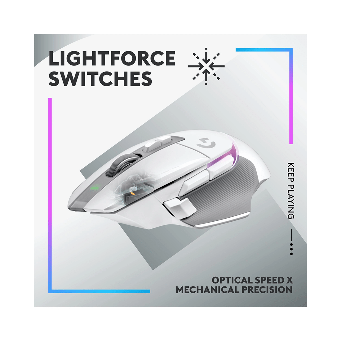 2 Logitech G502 X PLUS LIGHTSPEED Wireless RGB Gaming Mouse - White, 2 of 9
