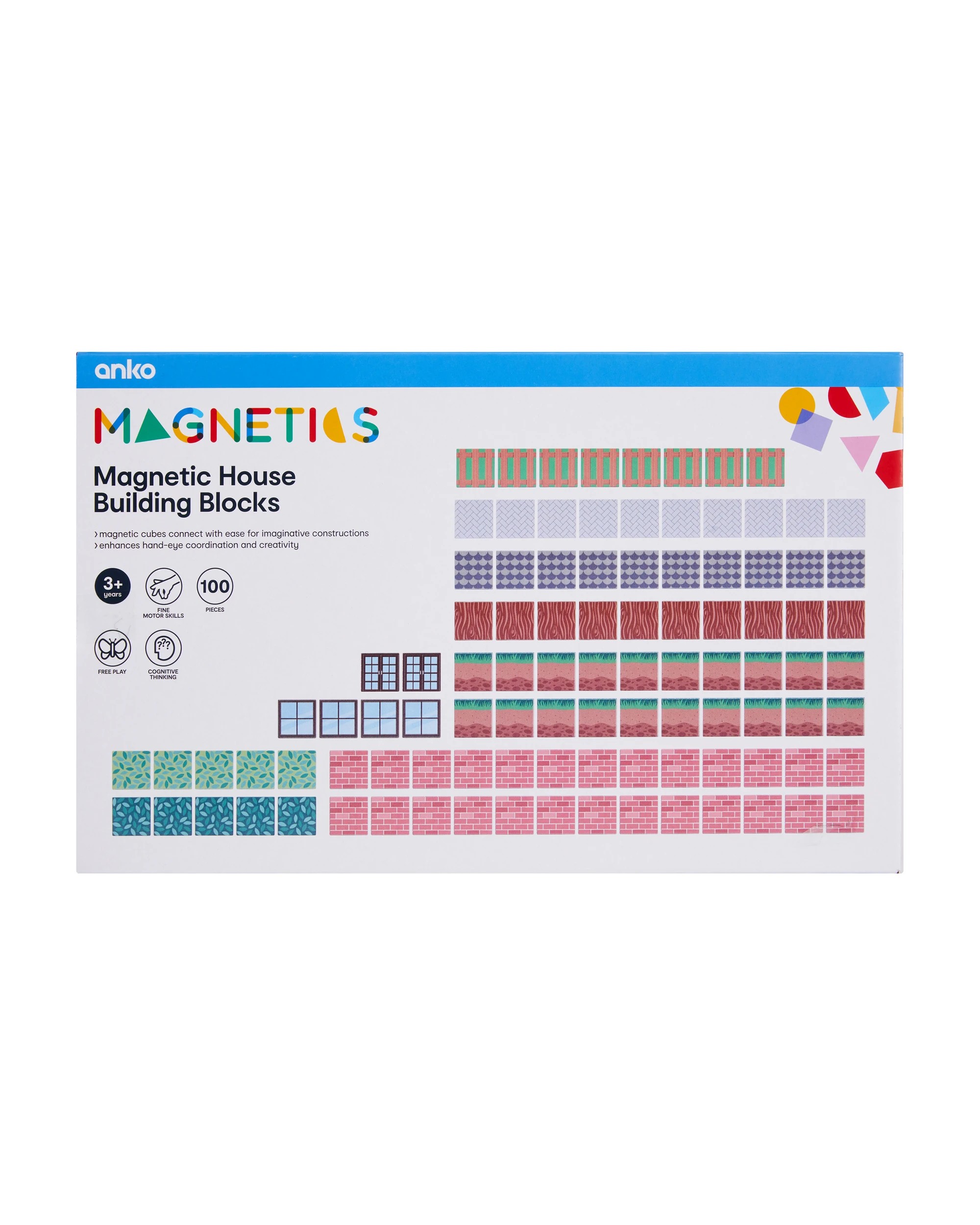 7 100 Piece Magnetic House Building Blocks, 7 of 7