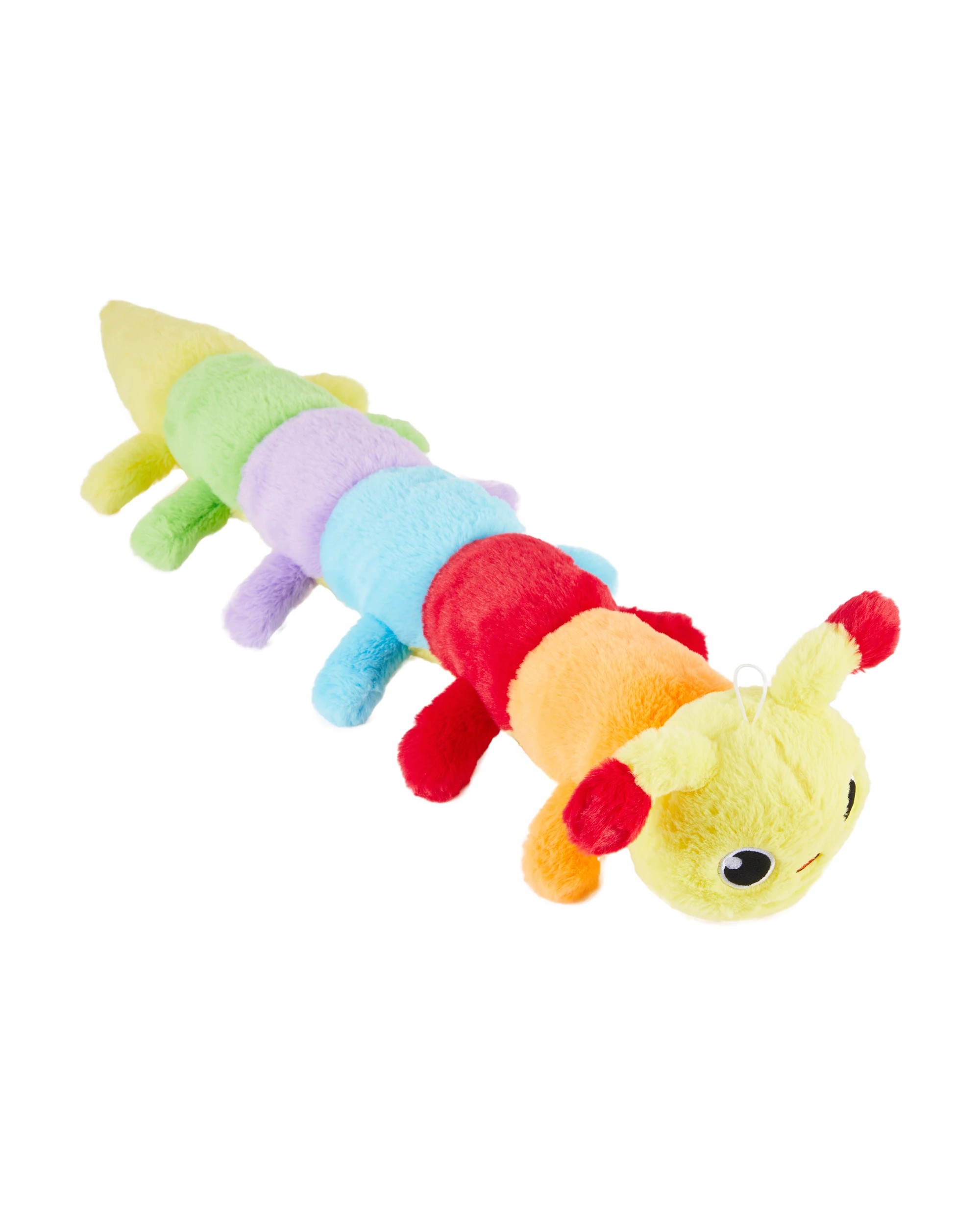 1 Pet Toy Plush Multi Squeaker Caterpillar, 1 of 4