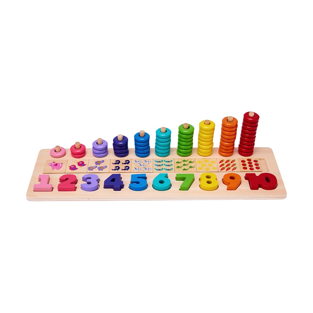 2 Wooden Stack & Count Learning Set, 2 of 10