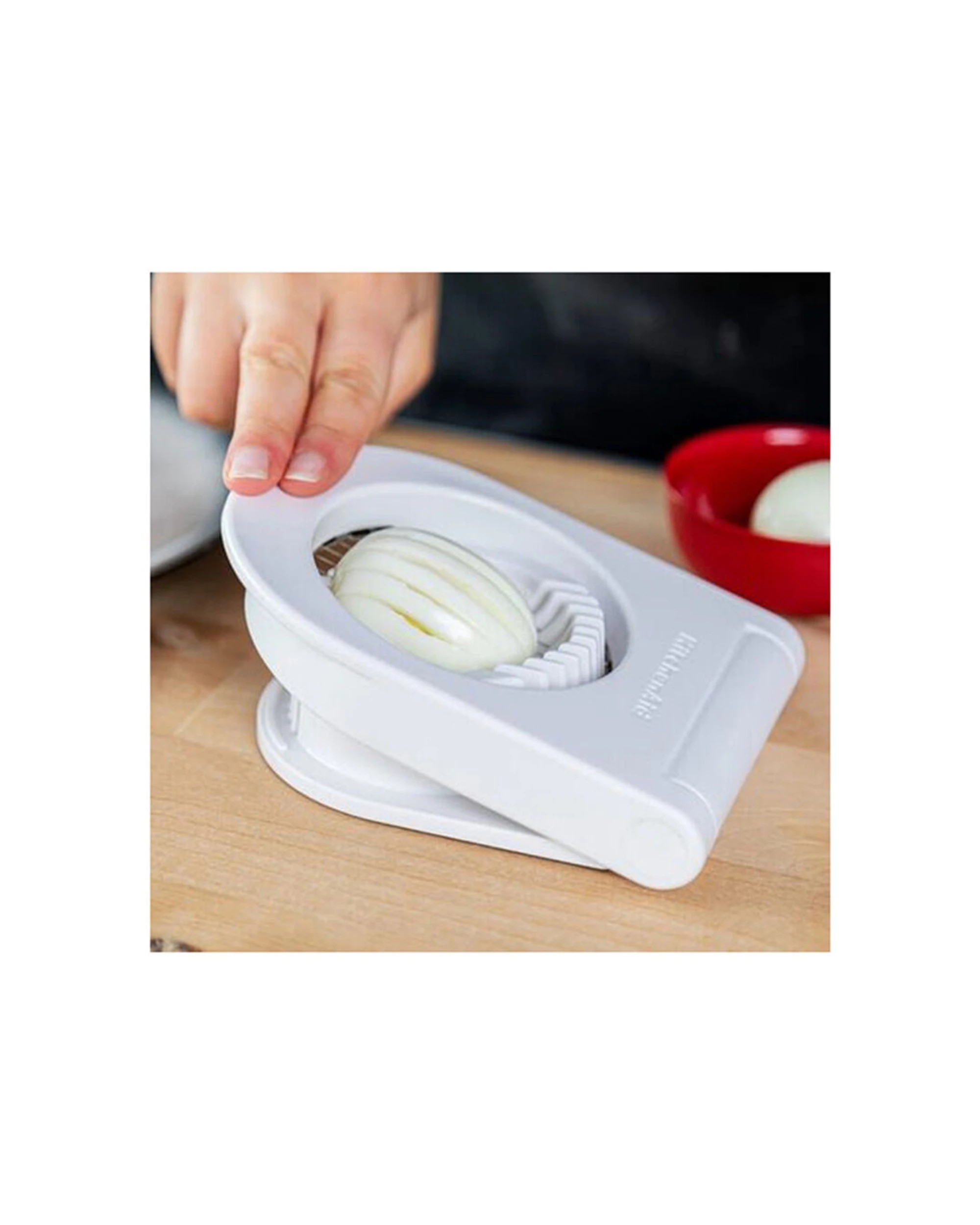 4 KitchenAid Universal Essential Cheese Boiled Egg Slicer 2PK Non-Slip Base - White, 4 of 6