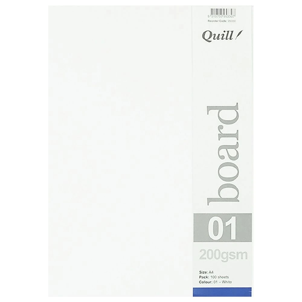 3 Quill A4 200gsm Board White 100 Pack, 3 of 3