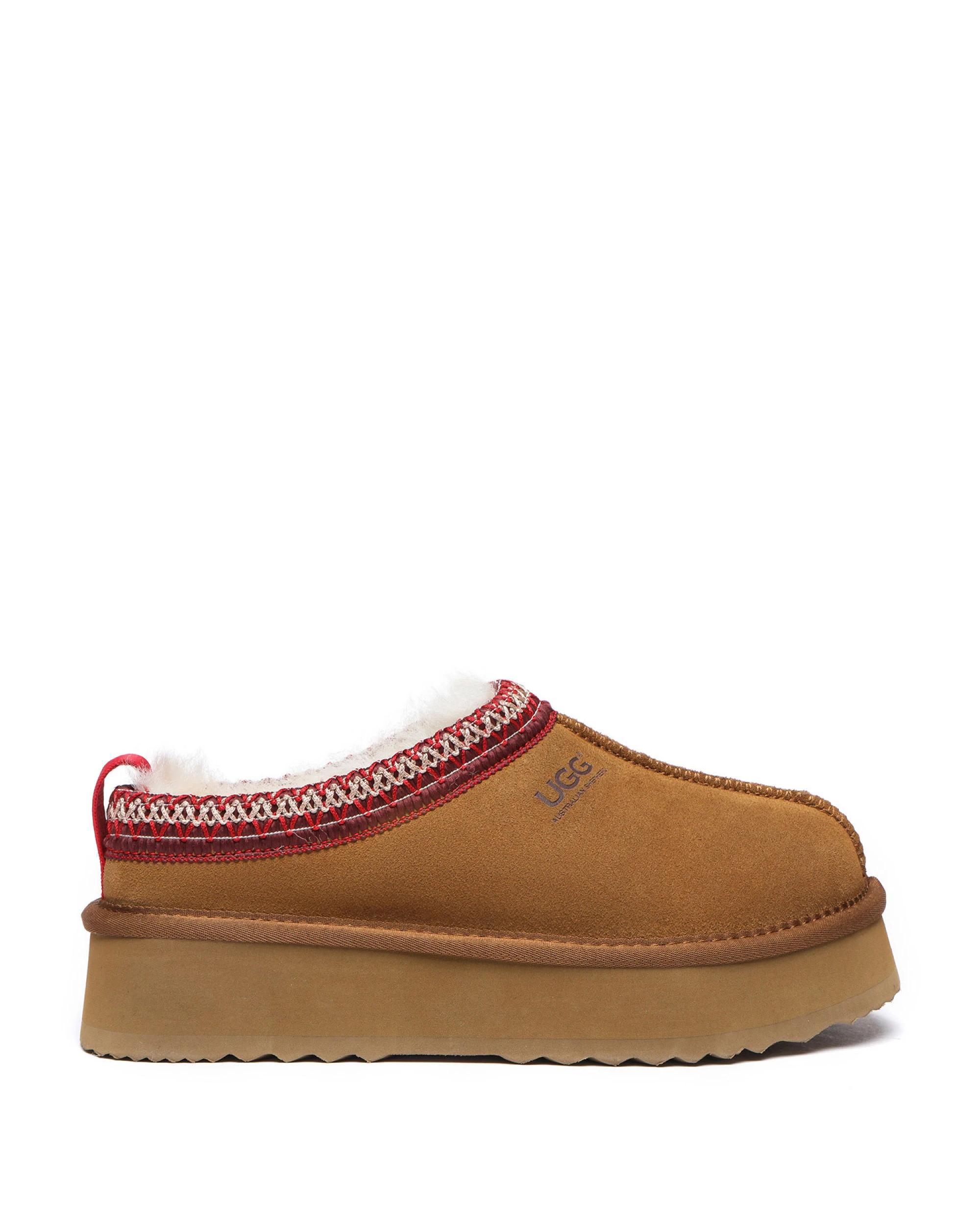 1 Australian Shepherd UGG Unisex Ventus Cow Suede Platform CHESTNUT, 1 of 5