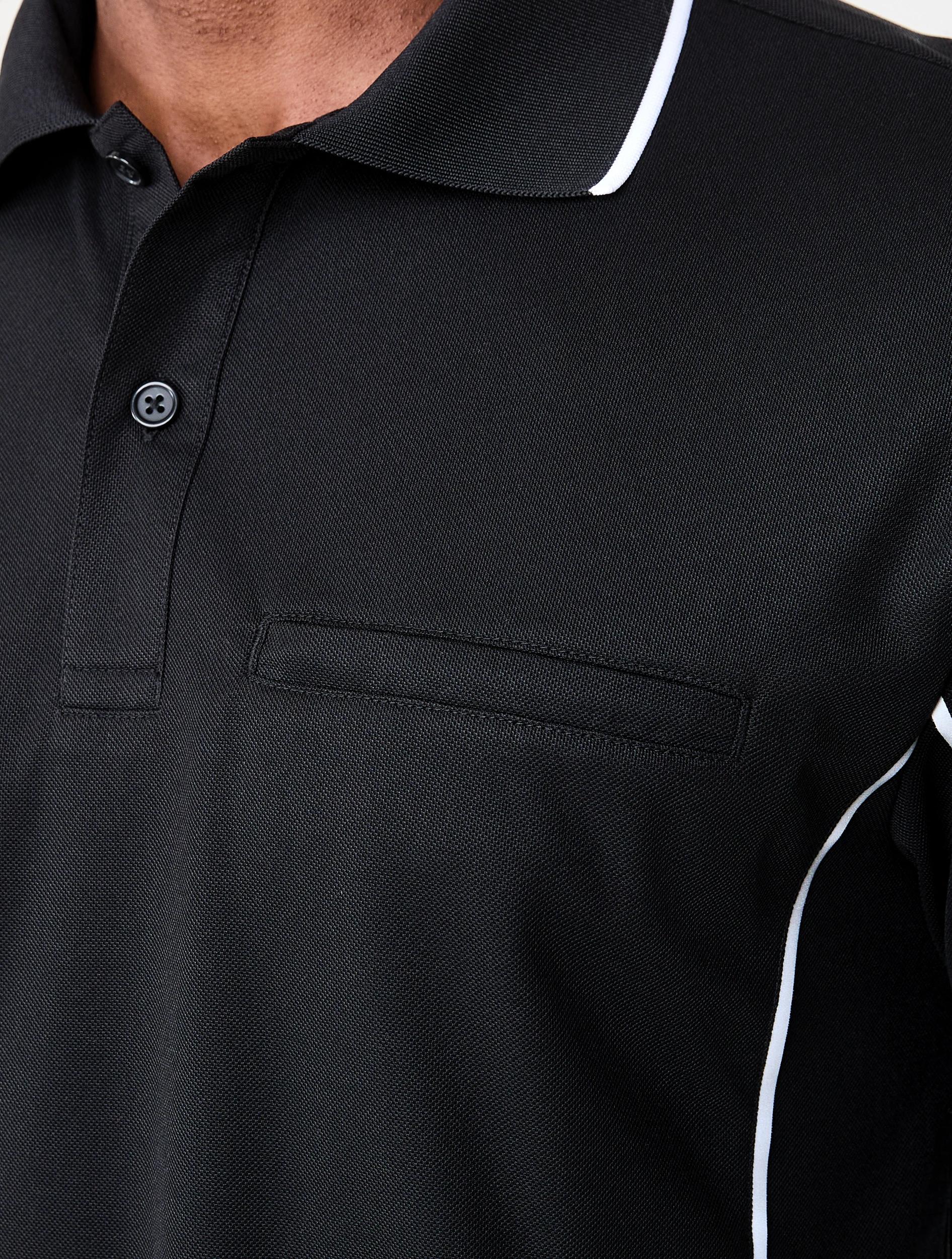 6 Workwear Short Sleeve Polo Shirt BLACK, 6 of 7