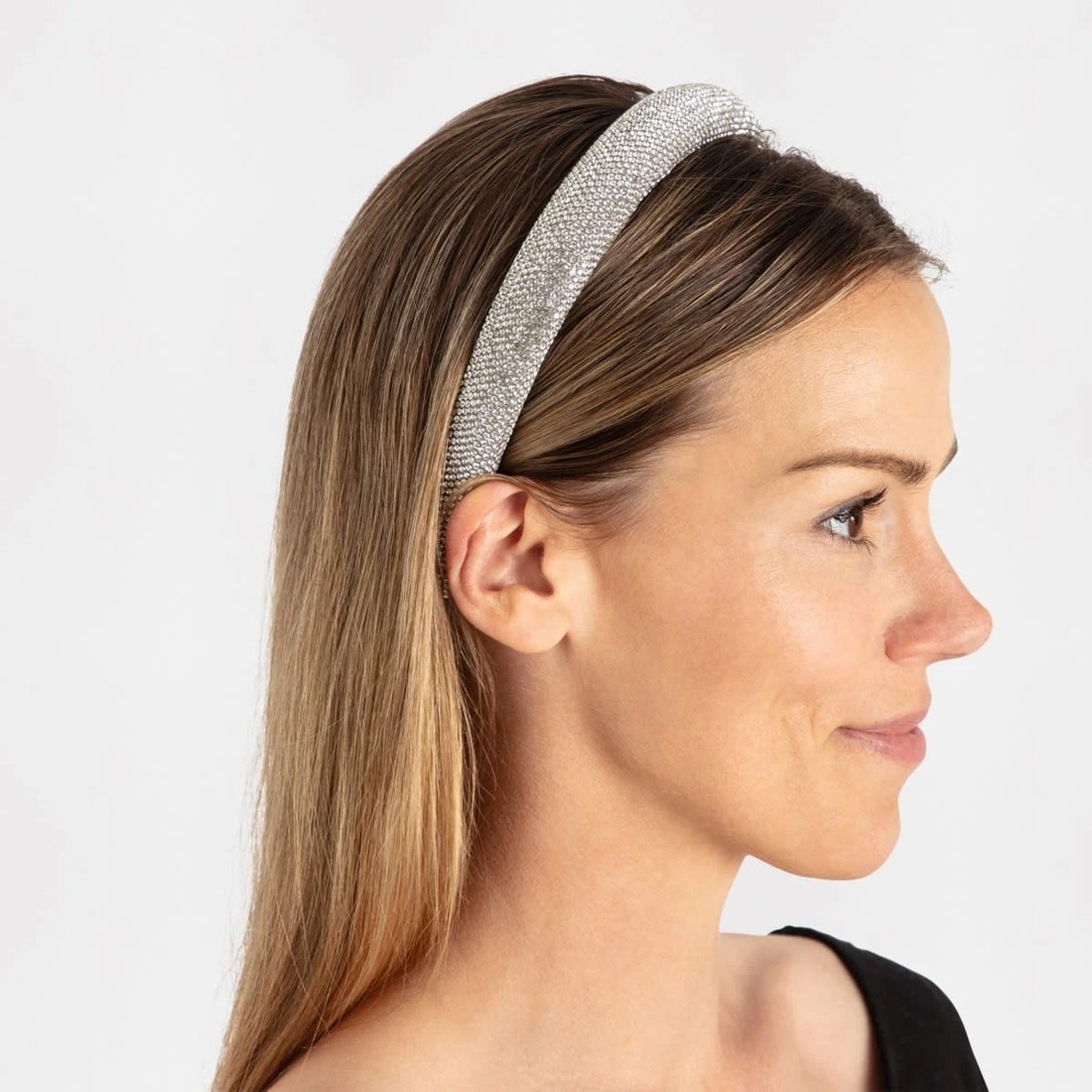 3 Jewelled Headband - Silver Tone, 3 of 5