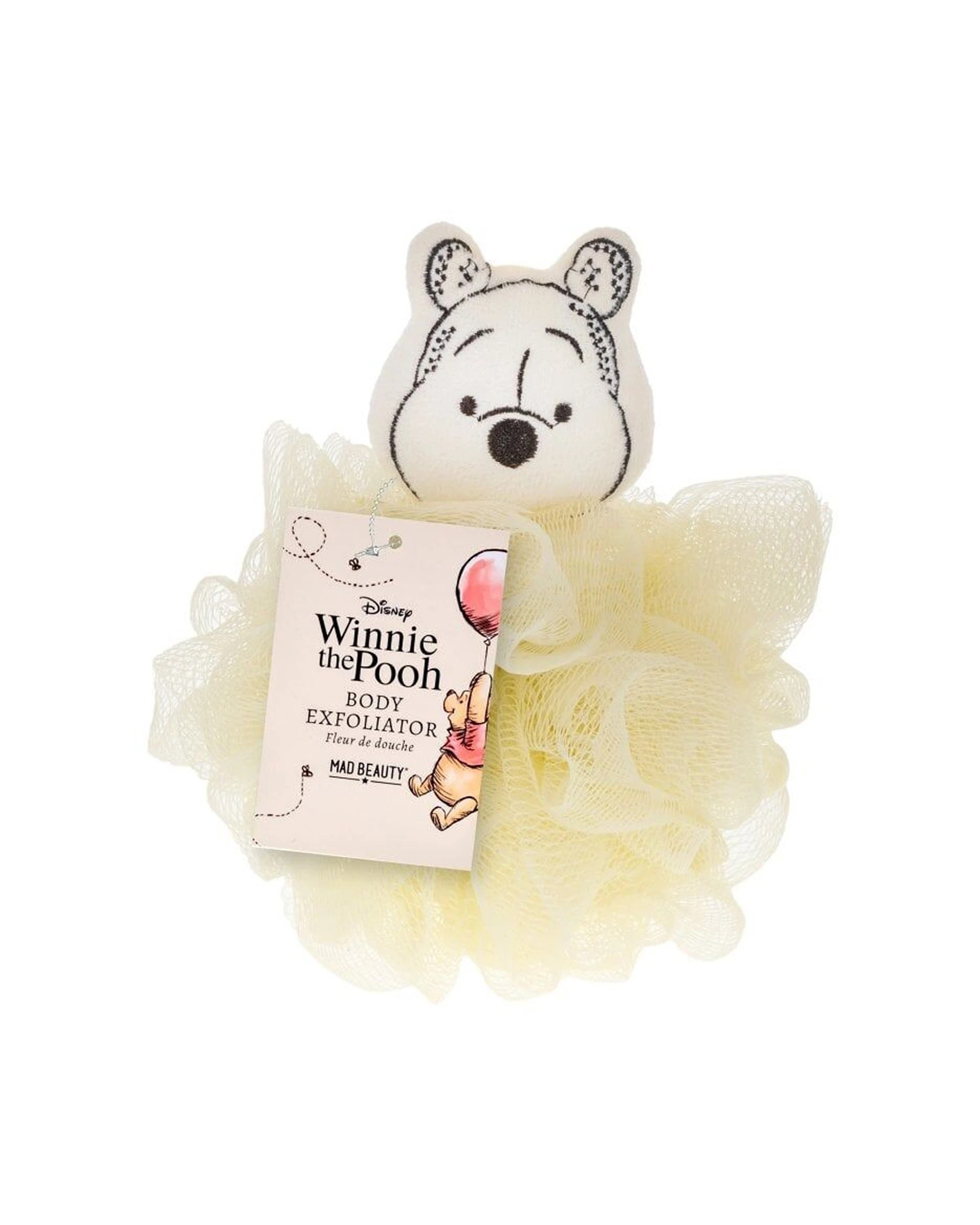 2 Disney 4PK Winnie the Pooh Body Exfoliator Shower Loofah Puff - Beige, 2 of 2