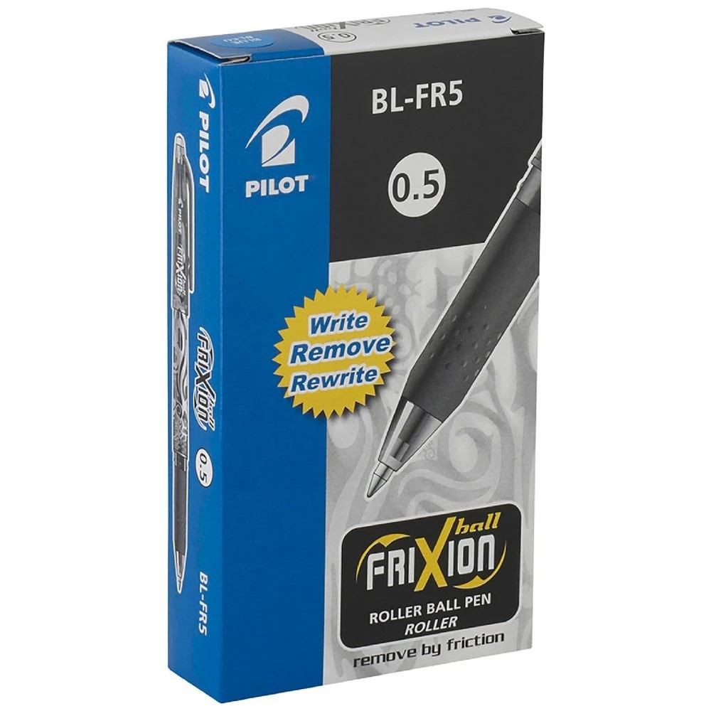 1 PILOT Frixion Ball Erasable Gel Pen 0.5mm Blue 12 Pack, 1 of 4