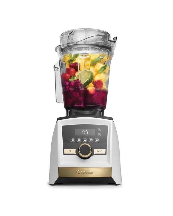Vitamix A3500i Ascent Series Smart Blender White With Gold Trim