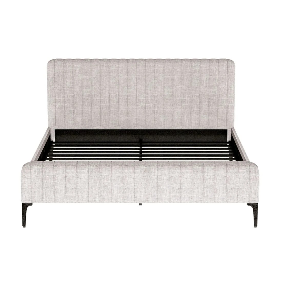 3 Artiss Bed Frame King Size  AMMY - Beige, 3 of 7