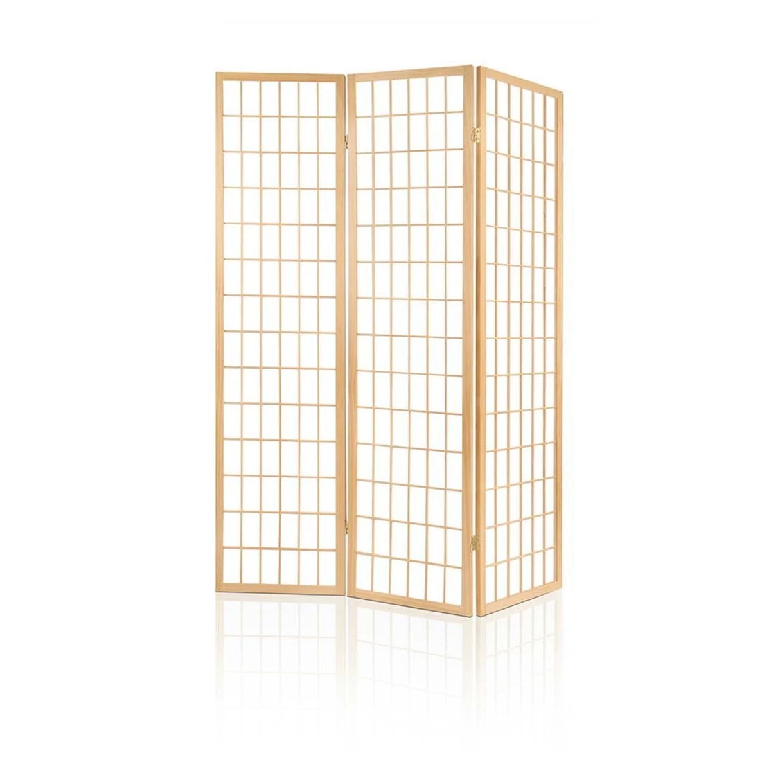 3 Artiss 3 Panel Room Divider Screen 131x179cm Natural - Natural, 3 of 8