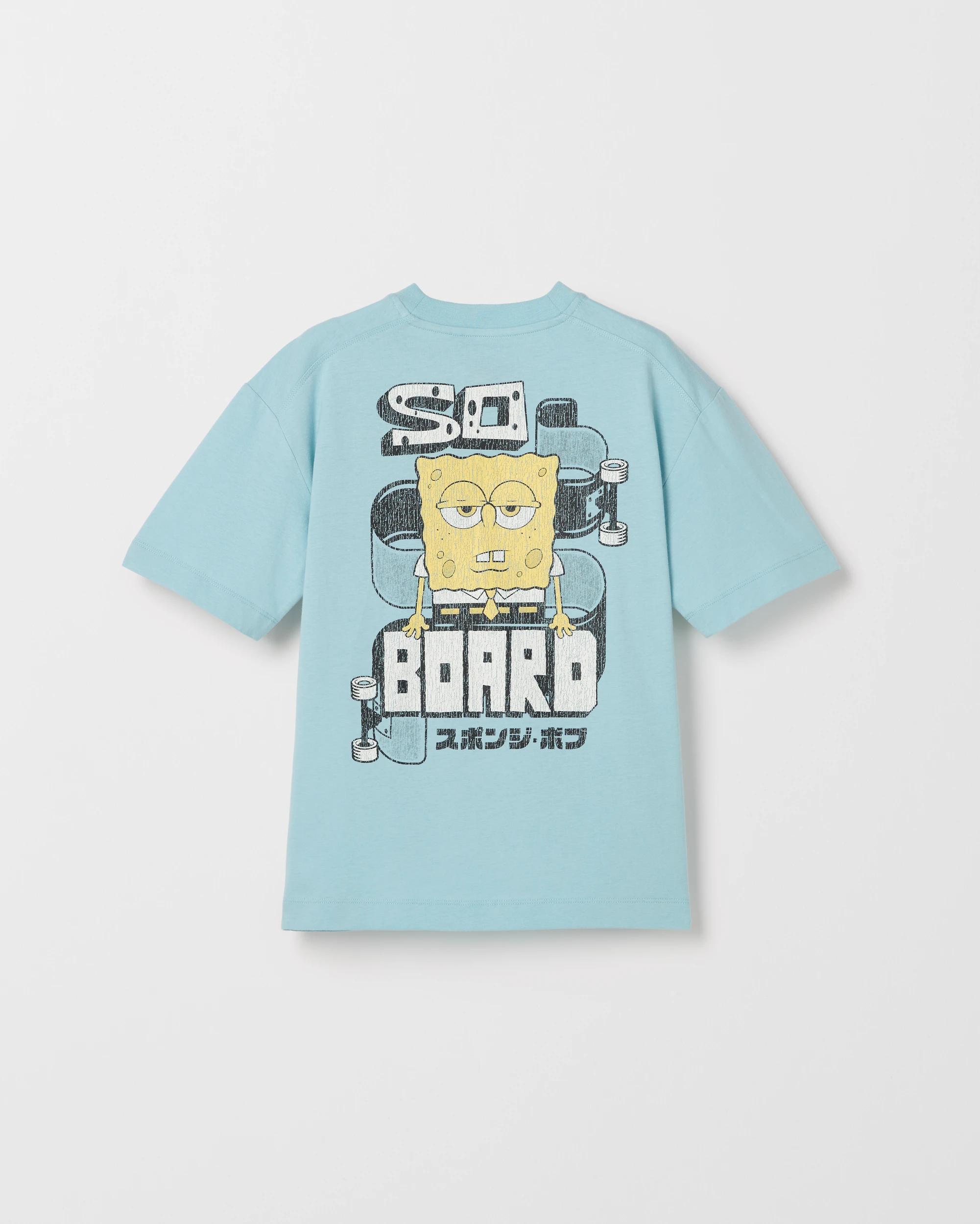 1 SpongeBob SquarePants Australian Cotton T-Shirt BLUE, 1 of 3